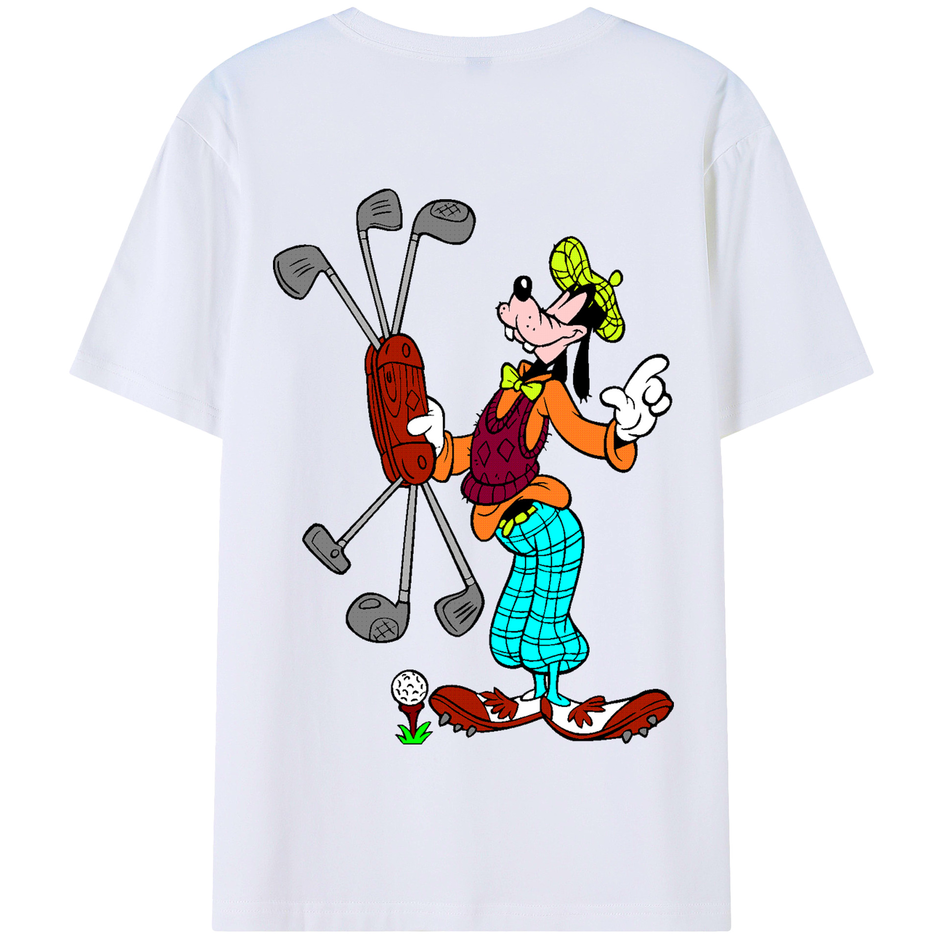 （画像用） ミッキーマウス Mickey Mouse 綿100％半袖Tシャツ（背面プリント）