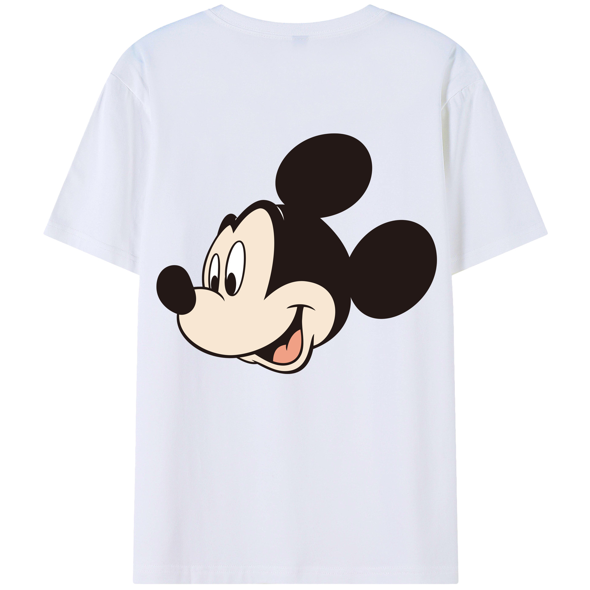 （画像用） ミッキーマウス Mickey Mouse 綿100％半袖Tシャツ（背面プリント）