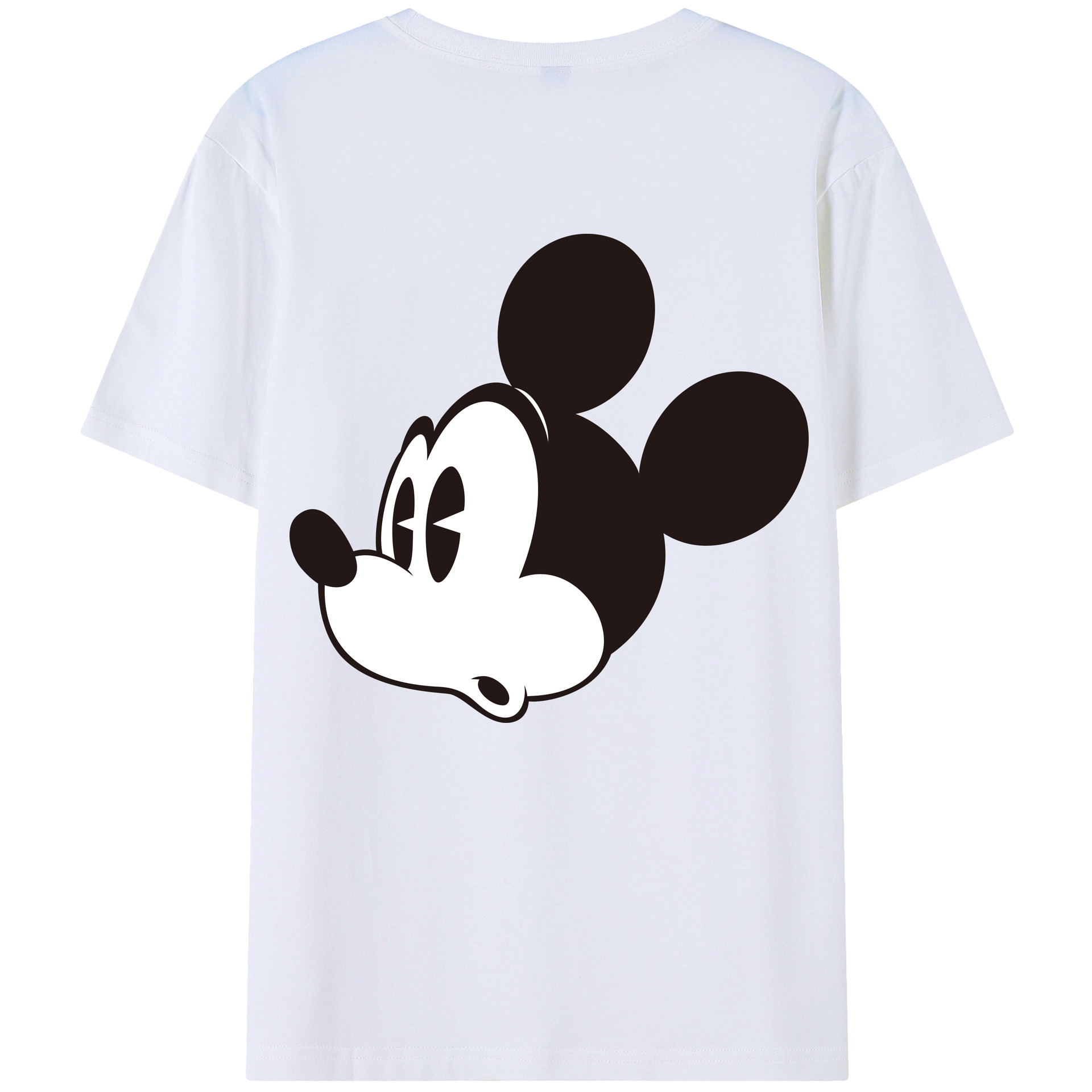 （画像用） ミッキーマウス Mickey Mouse 綿100％半袖Tシャツ（背面プリント）
