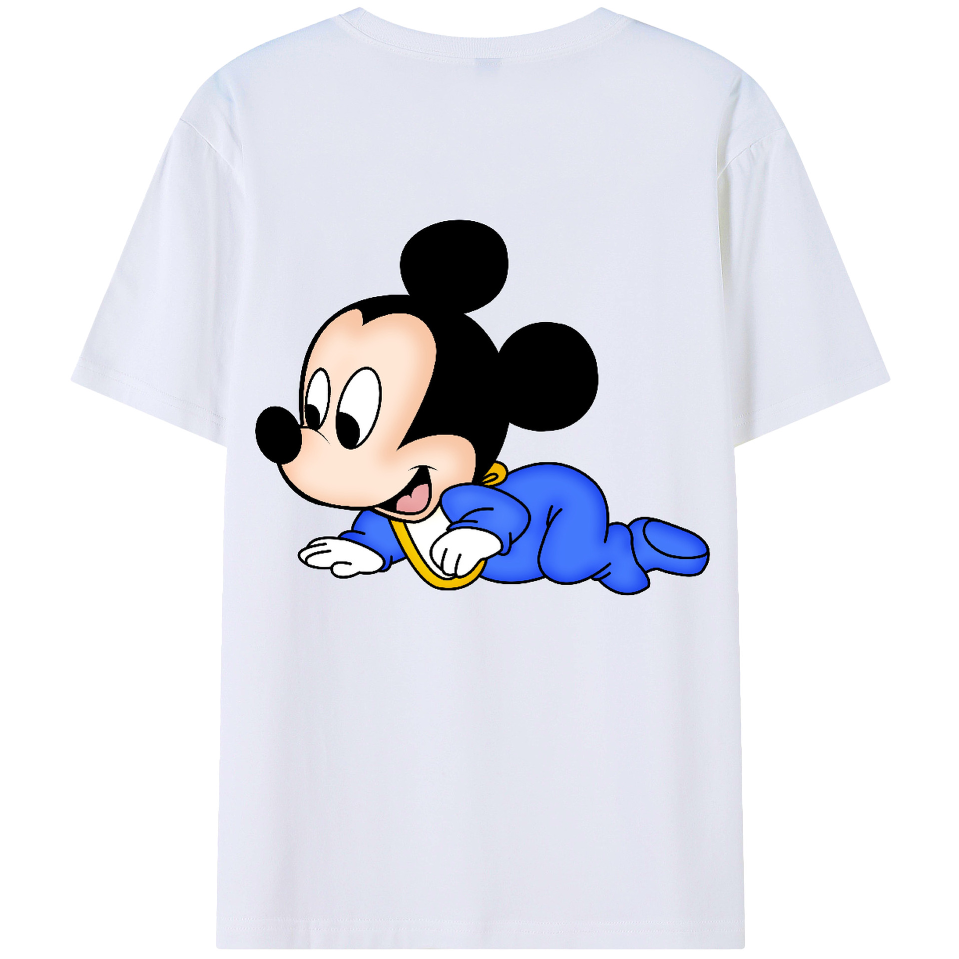 （画像用） ミッキーマウス Mickey Mouse 綿100％半袖Tシャツ（背面プリント）