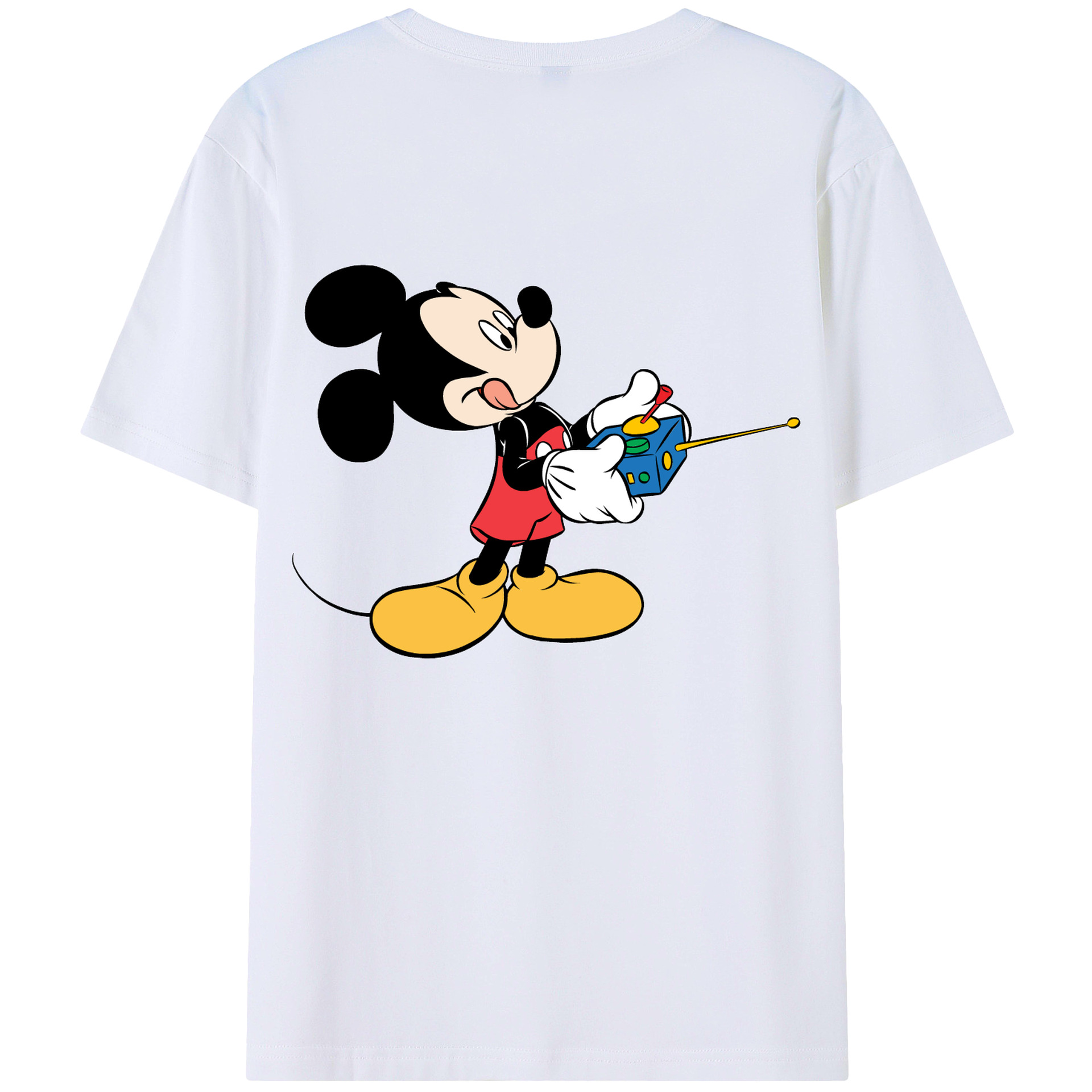 （画像用） ミッキーマウス Mickey Mouse 綿100％半袖Tシャツ（背面プリント）