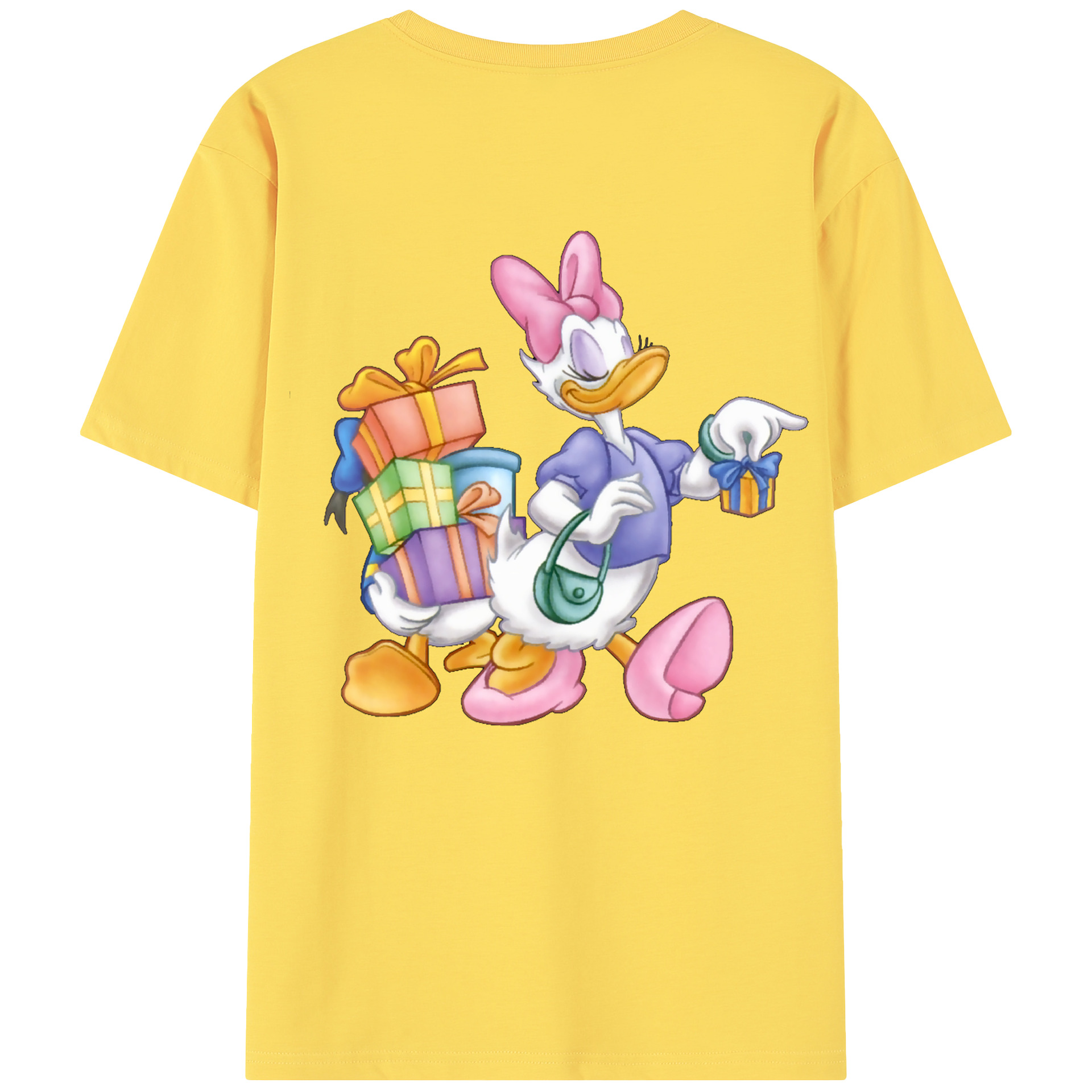 （画像用） ミッキーマウス Mickey Mouse 綿100％半袖Tシャツ（背面プリント）