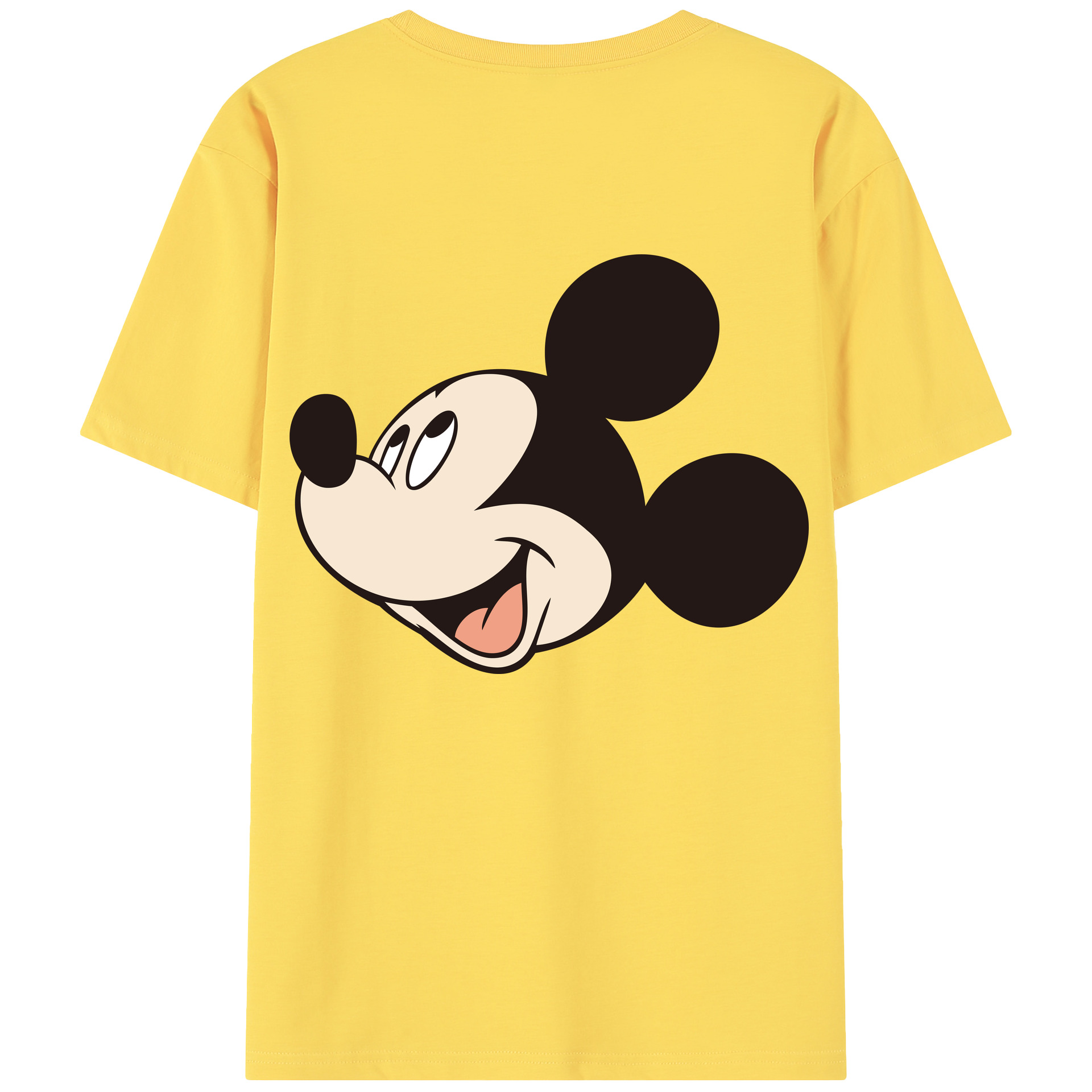 （画像用） ミッキーマウス Mickey Mouse 綿100％半袖Tシャツ（背面プリント）