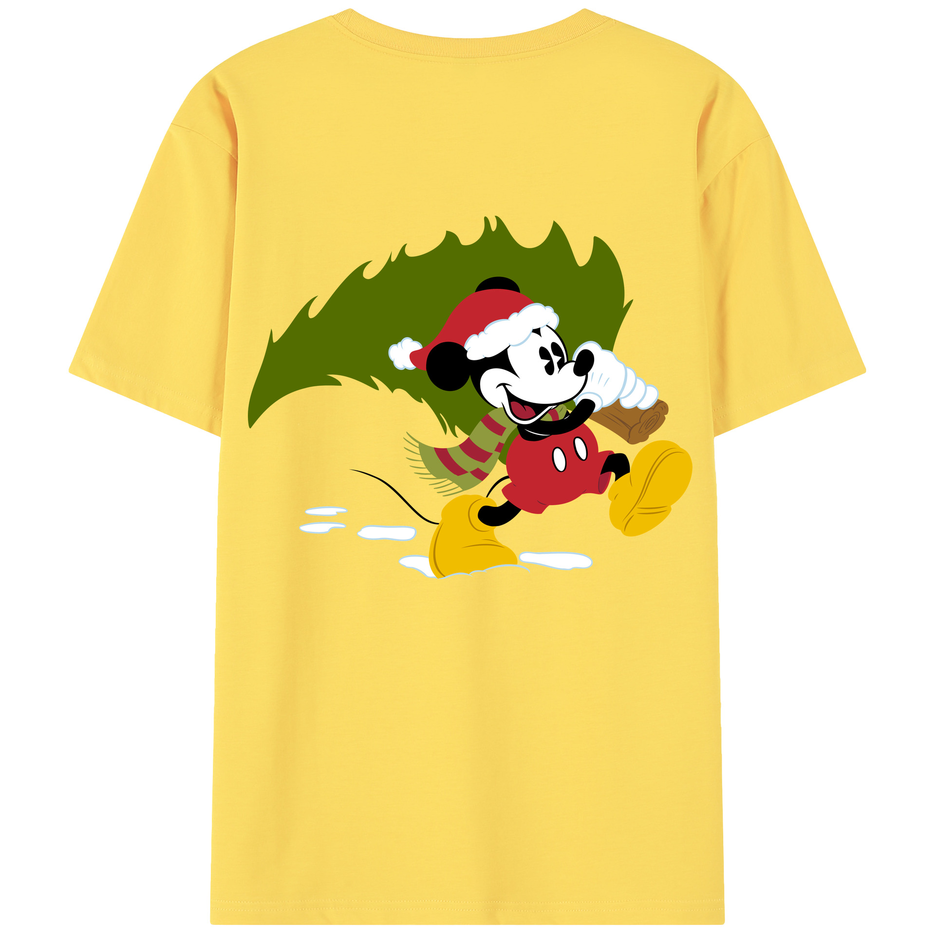 （画像用） ミッキーマウス Mickey Mouse 綿100％半袖Tシャツ（背面プリント）