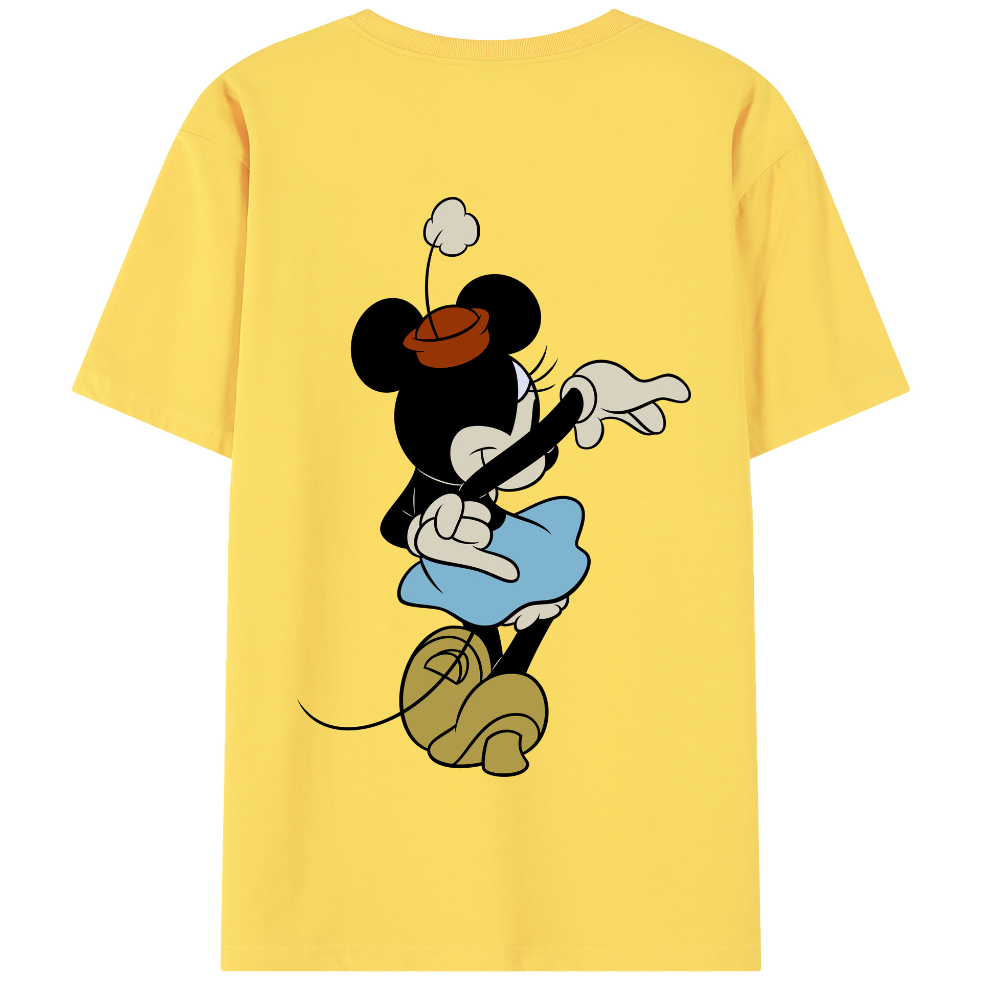 （画像用） ミッキーマウス Mickey Mouse 綿100％半袖Tシャツ（背面プリント）