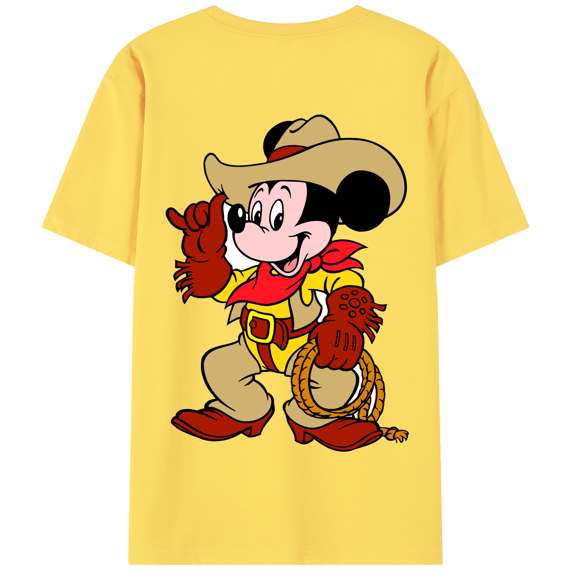 （画像用） ミッキーマウス Mickey Mouse 綿100％半袖Tシャツ（背面プリント）