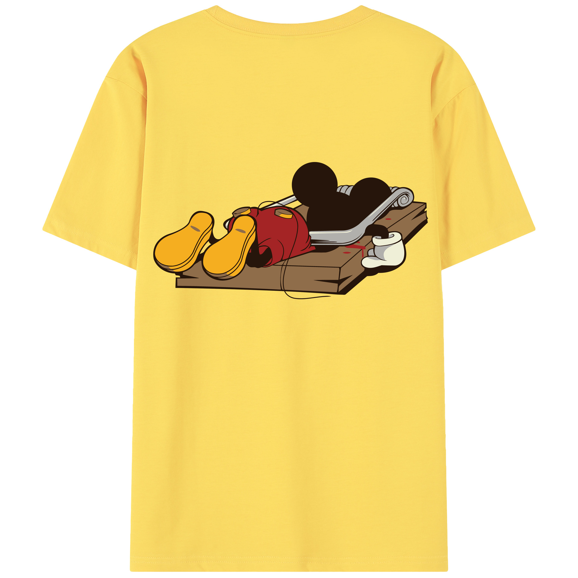 （画像用） ミッキーマウス Mickey Mouse 綿100％半袖Tシャツ（背面プリント）