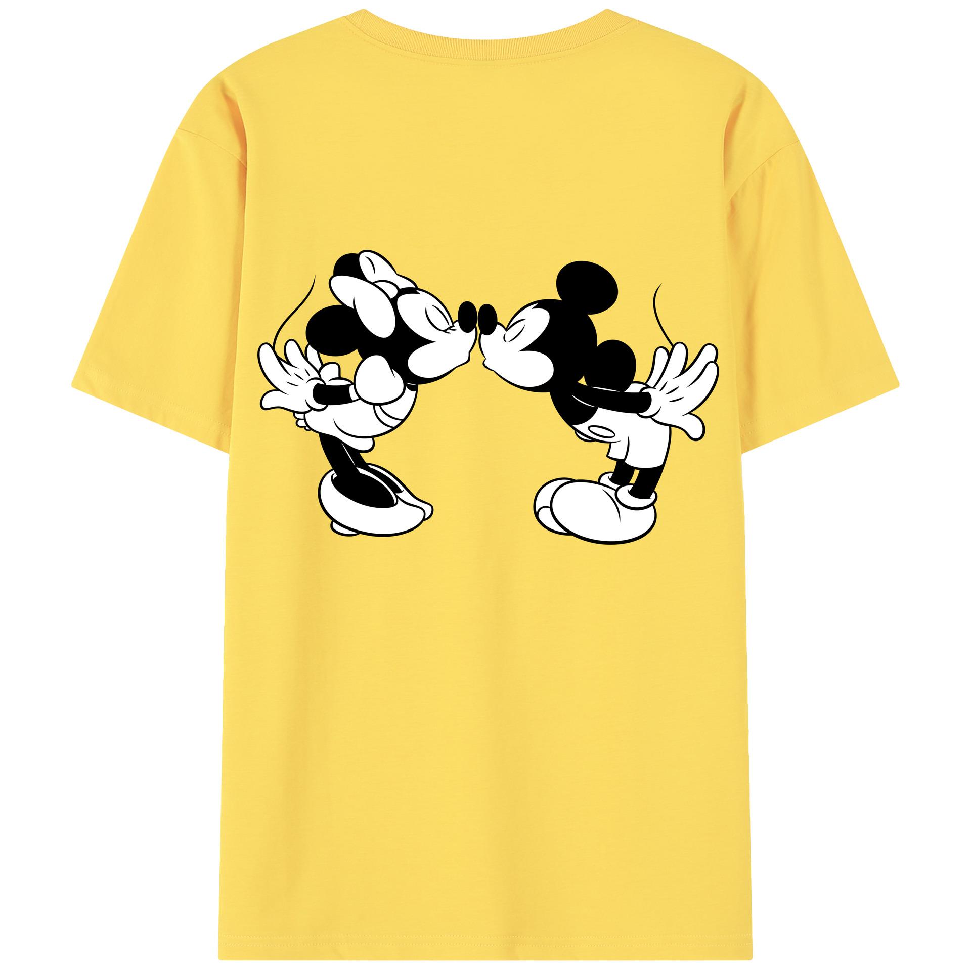 （画像用） ミッキーマウス Mickey Mouse 綿100％半袖Tシャツ（背面プリント）