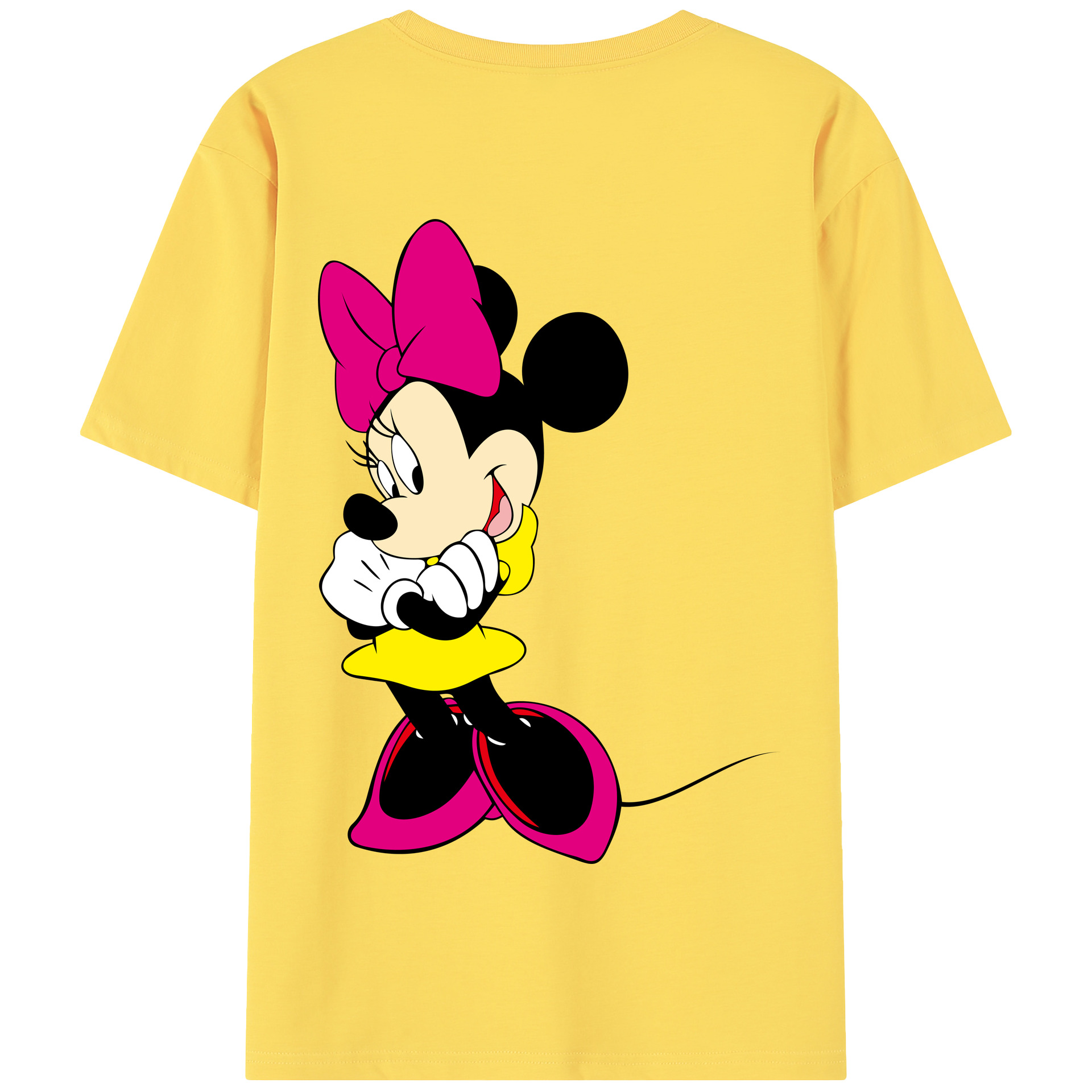 （画像用） ミッキーマウス Mickey Mouse 綿100％半袖Tシャツ（背面プリント）