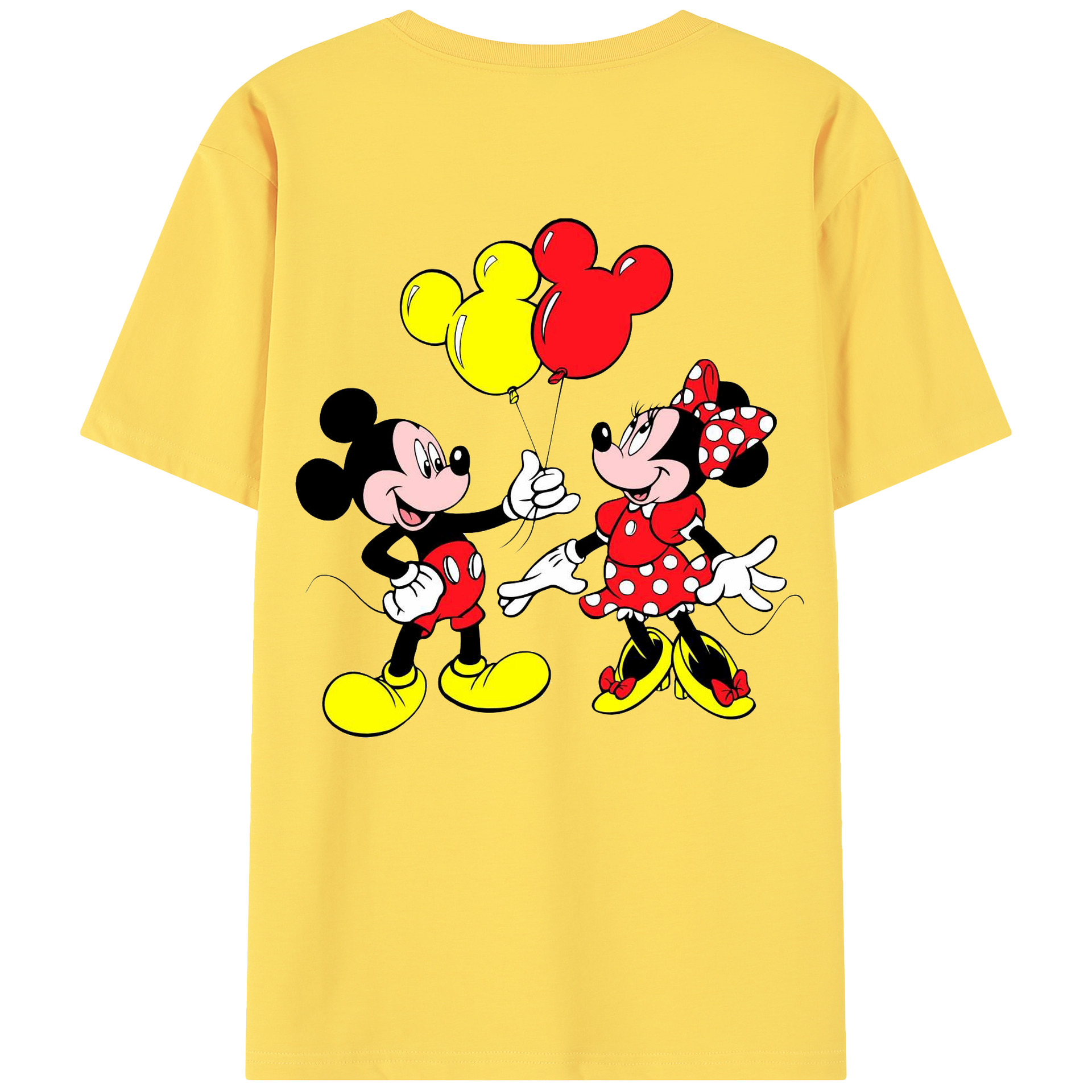 （画像用） ミッキーマウス Mickey Mouse 綿100％半袖Tシャツ（背面プリント）