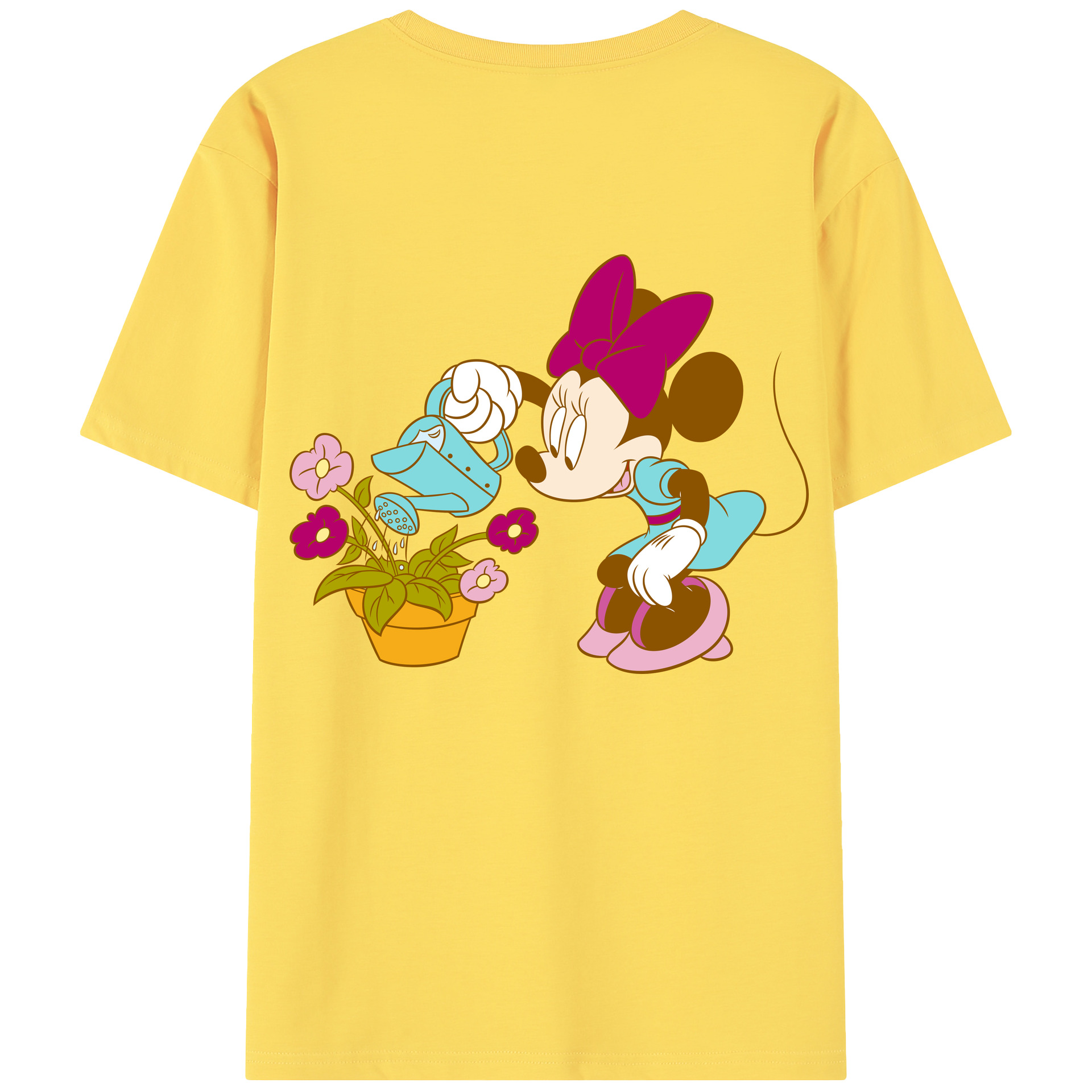 （画像用） ミッキーマウス Mickey Mouse 綿100％半袖Tシャツ（背面プリント）
