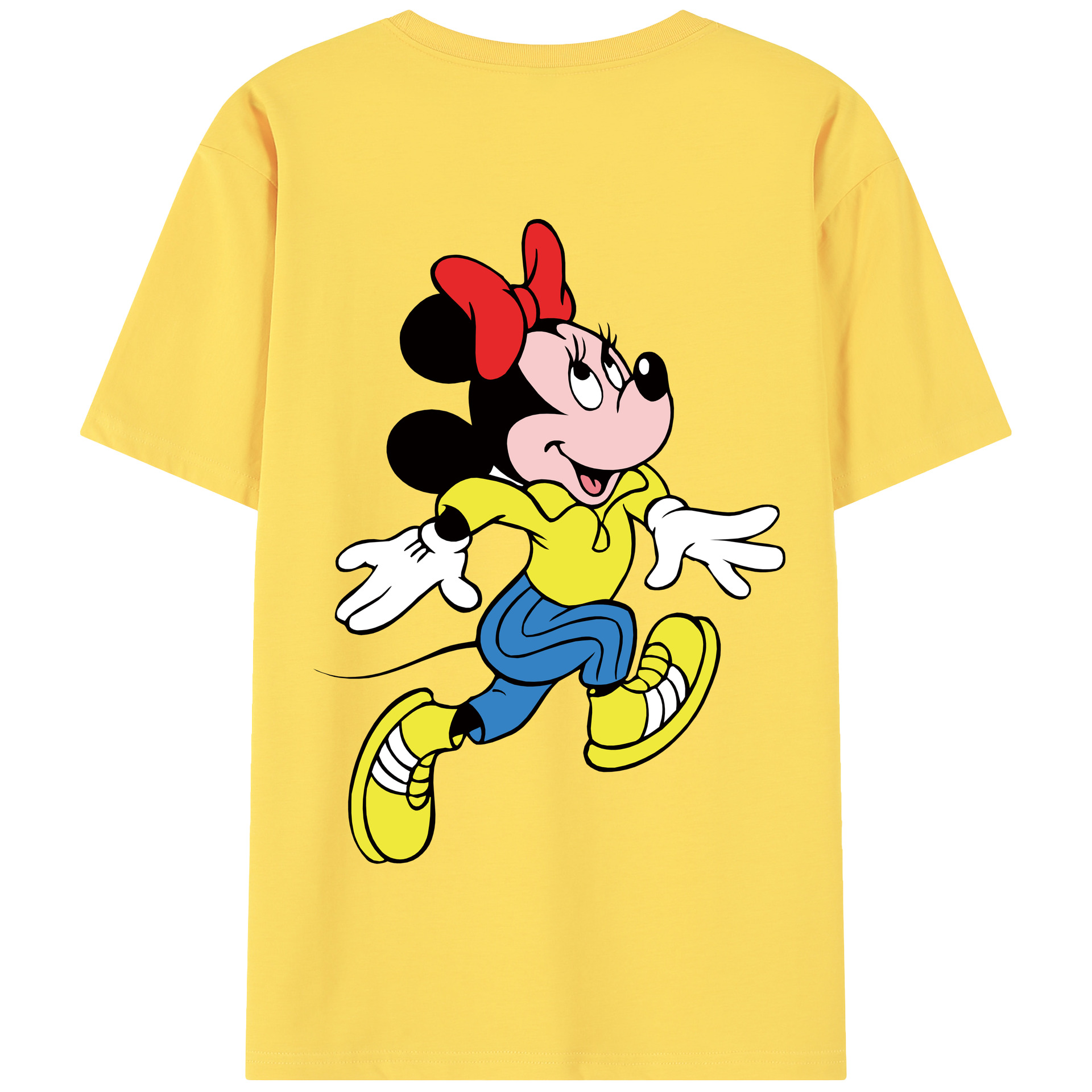 （画像用） ミッキーマウス Mickey Mouse 綿100％半袖Tシャツ（背面プリント）