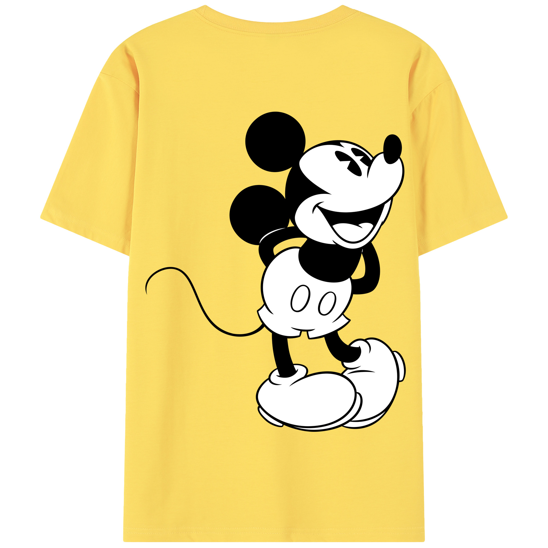 （画像用） ミッキーマウス Mickey Mouse 綿100％半袖Tシャツ（背面プリント）