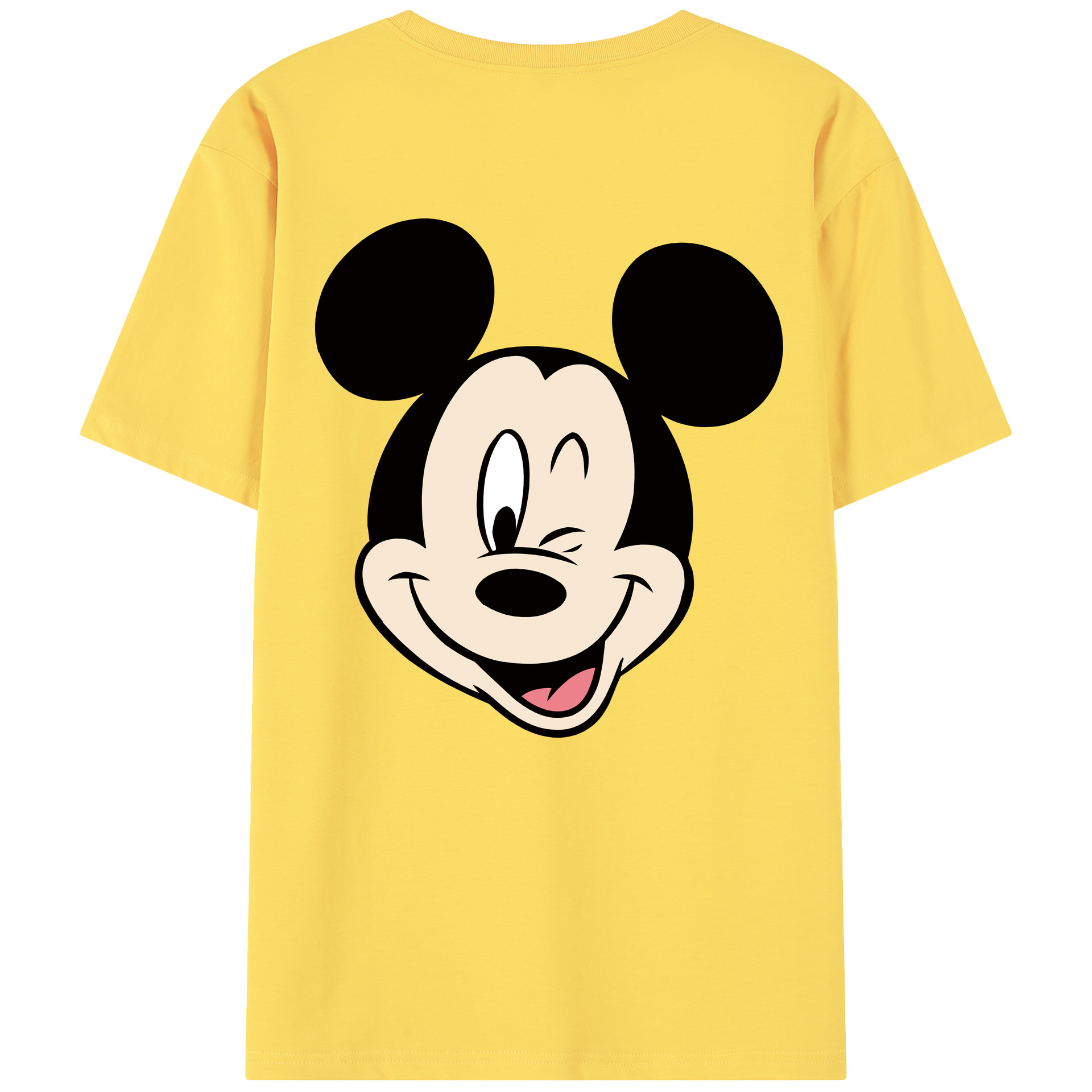 （画像用） ミッキーマウス Mickey Mouse 綿100％半袖Tシャツ（背面プリント）