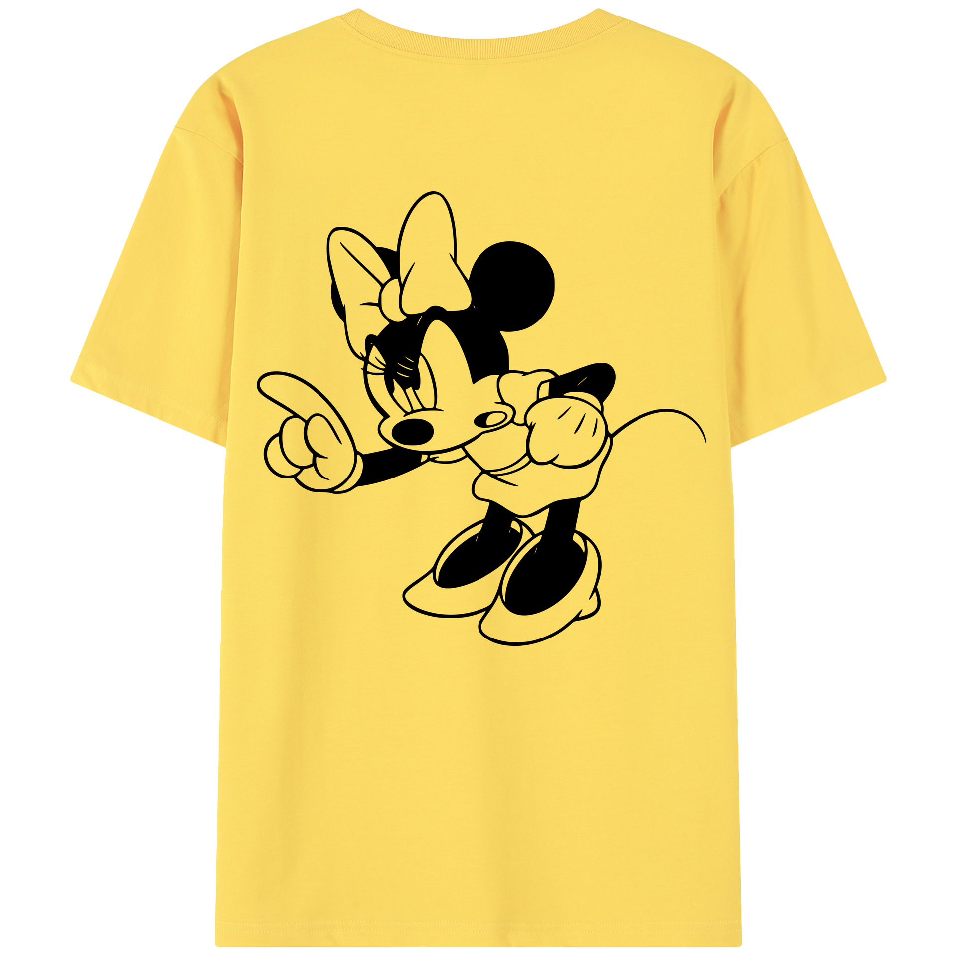 （画像用） ミッキーマウス Mickey Mouse 綿100％半袖Tシャツ（背面プリント）