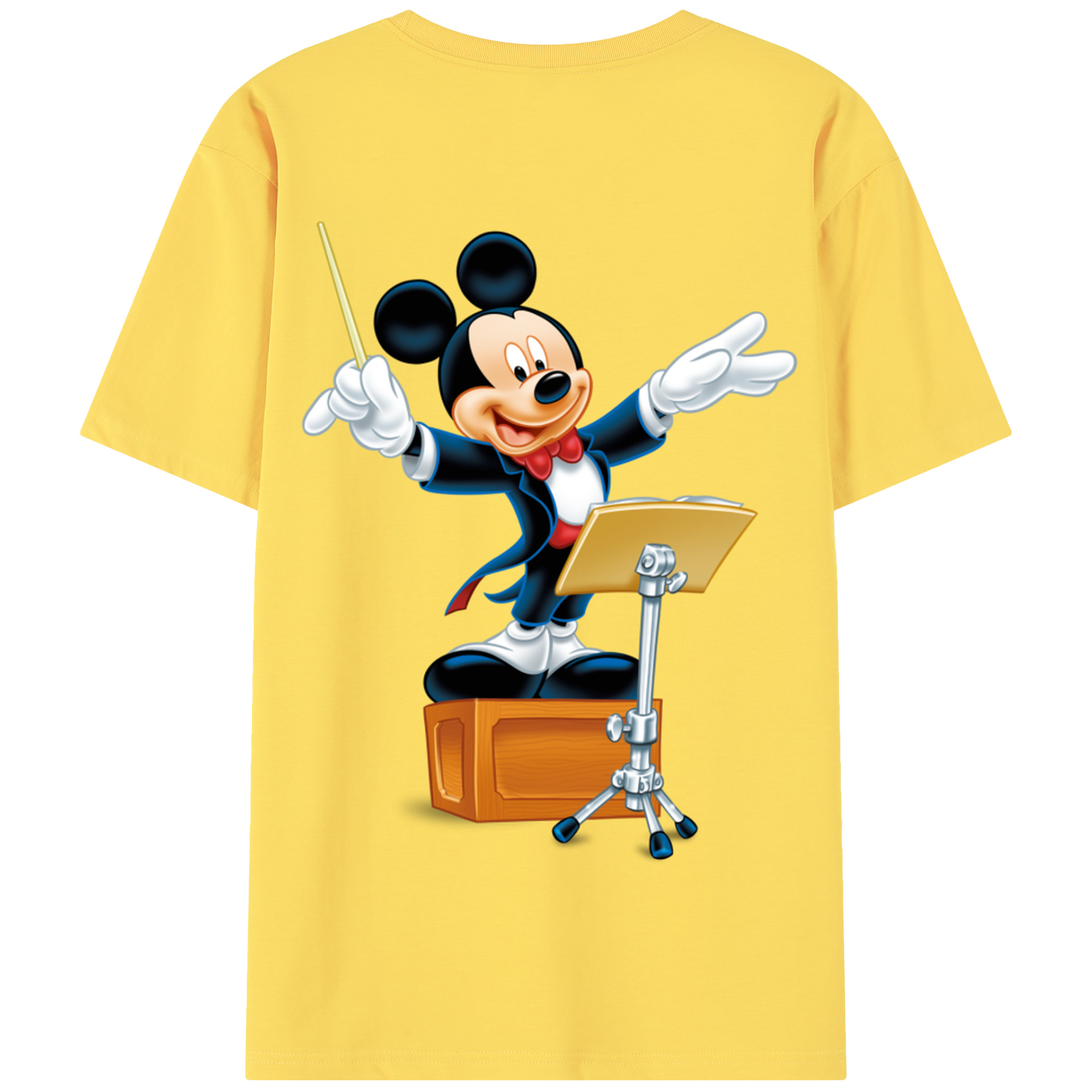 （画像用） ミッキーマウス Mickey Mouse 綿100％半袖Tシャツ（背面プリント）