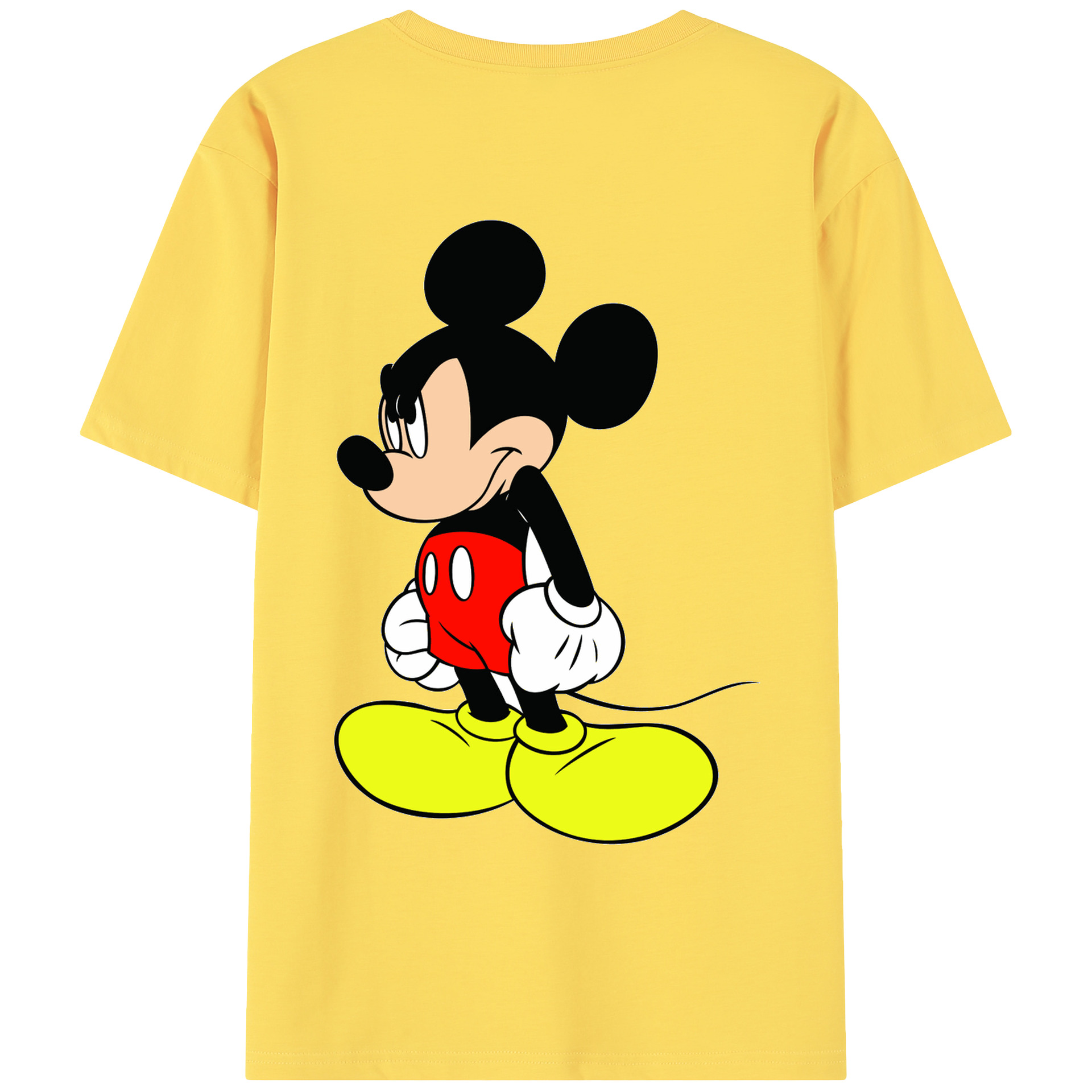 （画像用） ミッキーマウス Mickey Mouse 綿100％半袖Tシャツ（背面プリント）