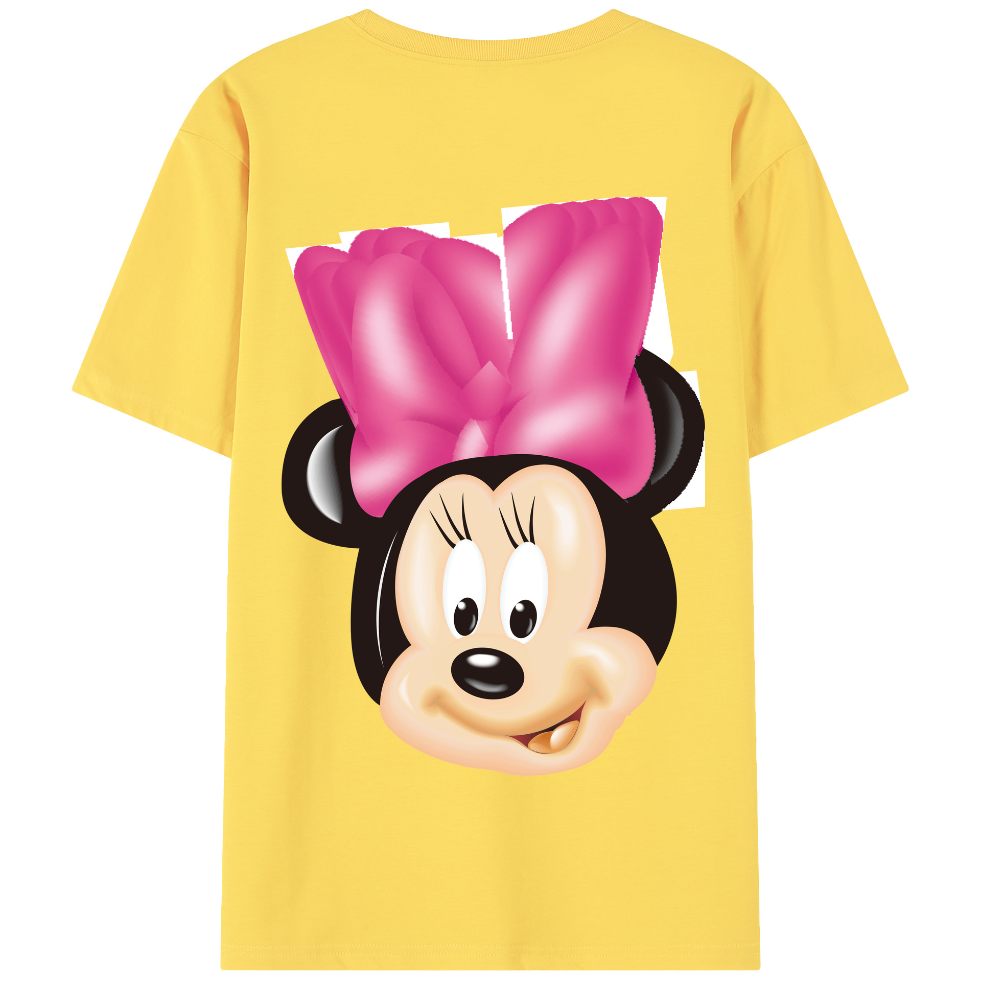 （画像用） ミッキーマウス Mickey Mouse 綿100％半袖Tシャツ（背面プリント）