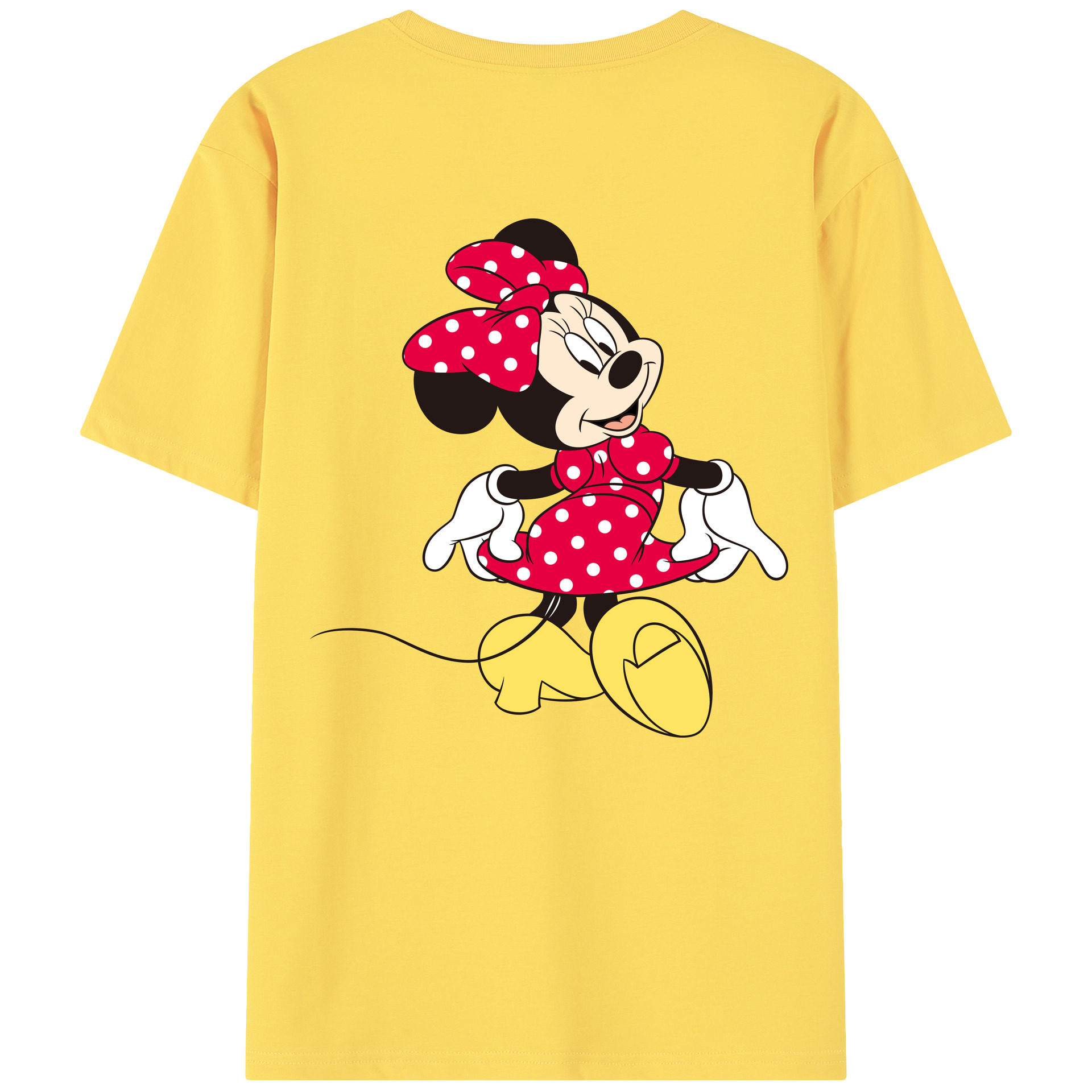 （画像用） ミッキーマウス Mickey Mouse 綿100％半袖Tシャツ（背面プリント）