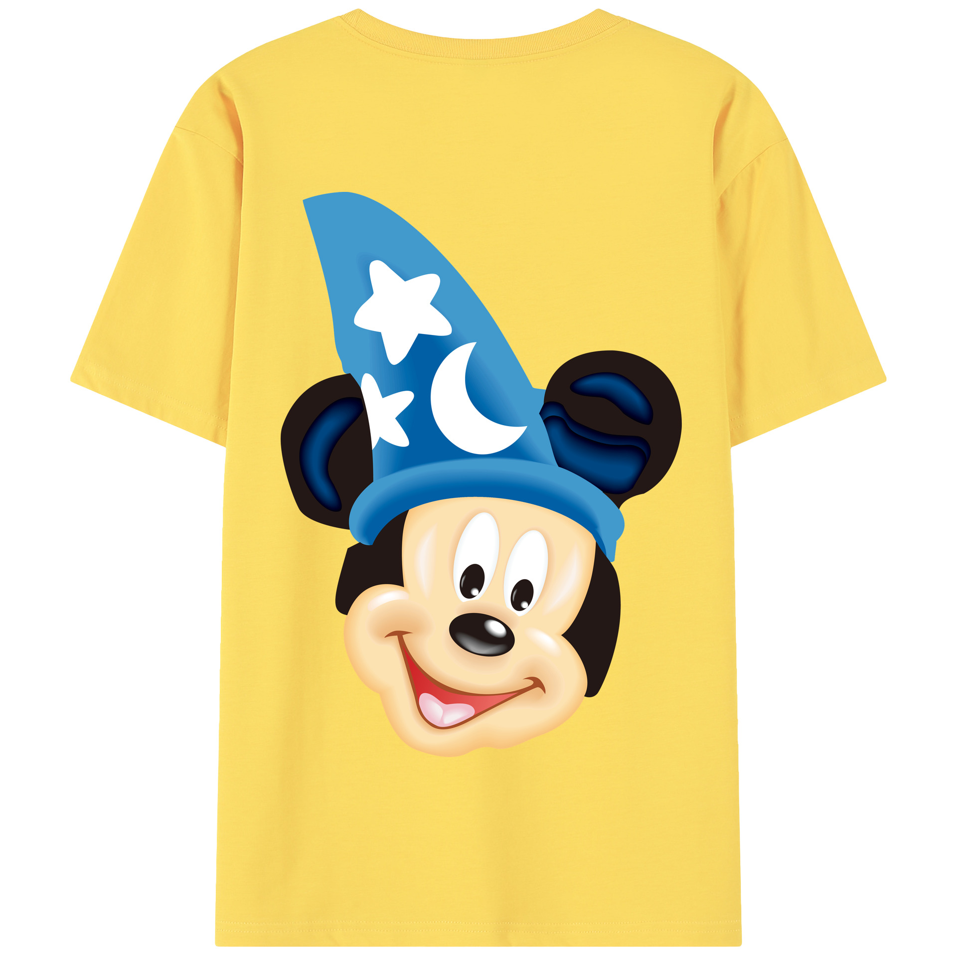 （画像用） ミッキーマウス Mickey Mouse 綿100％半袖Tシャツ（背面プリント）