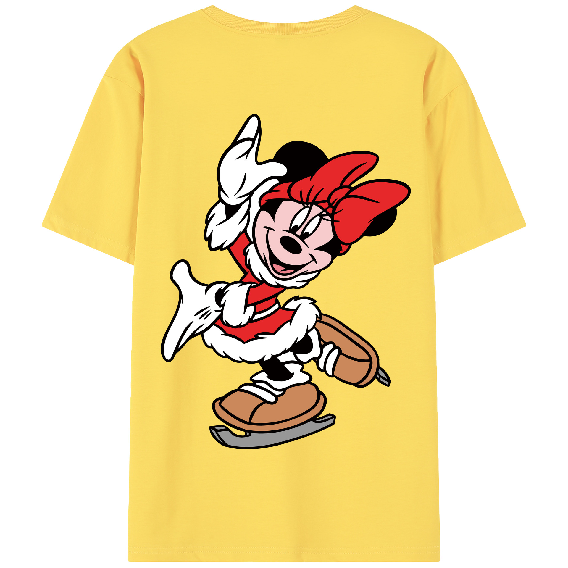 （画像用） ミッキーマウス Mickey Mouse 綿100％半袖Tシャツ（背面プリント）