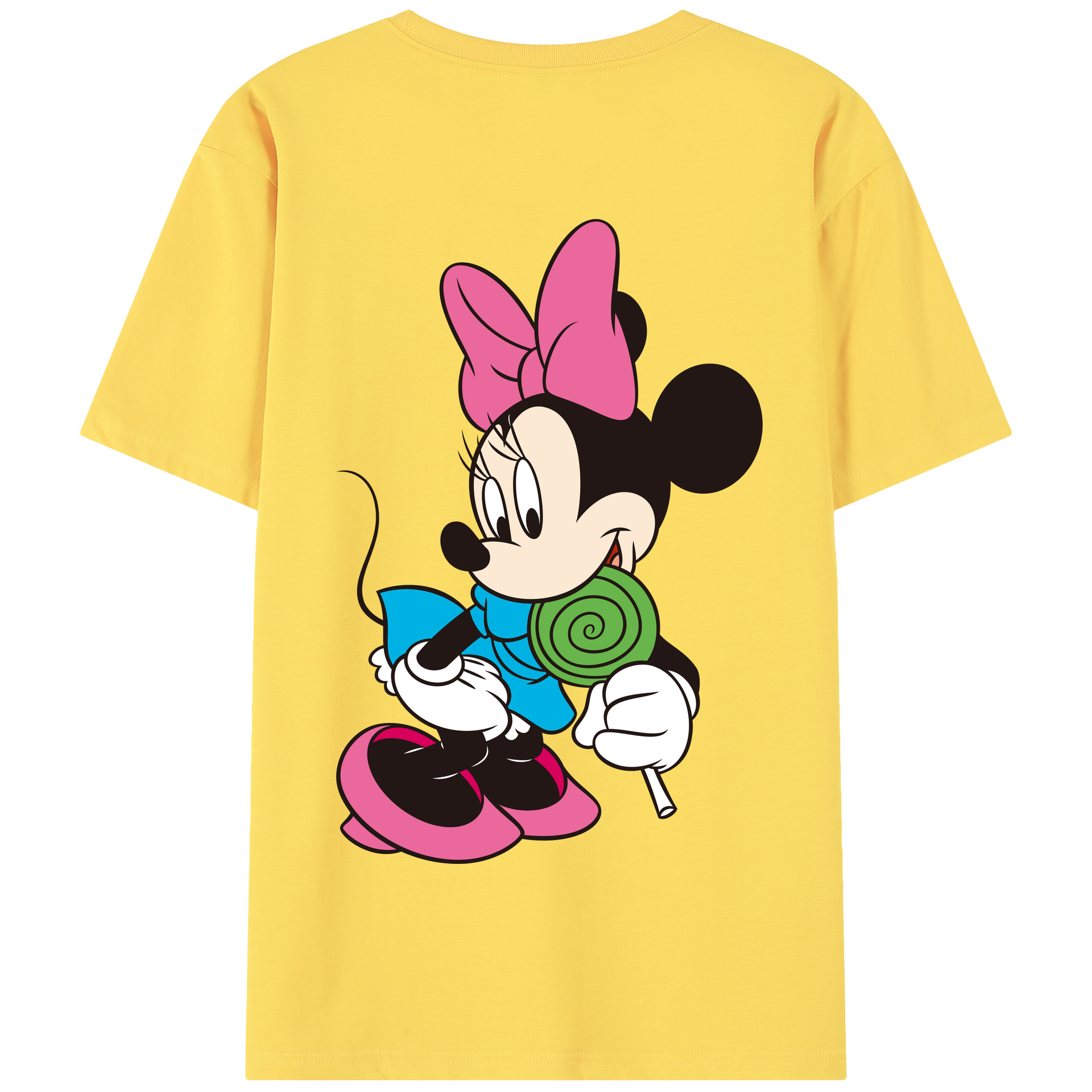 （画像用） ミッキーマウス Mickey Mouse 綿100％半袖Tシャツ（背面プリント）