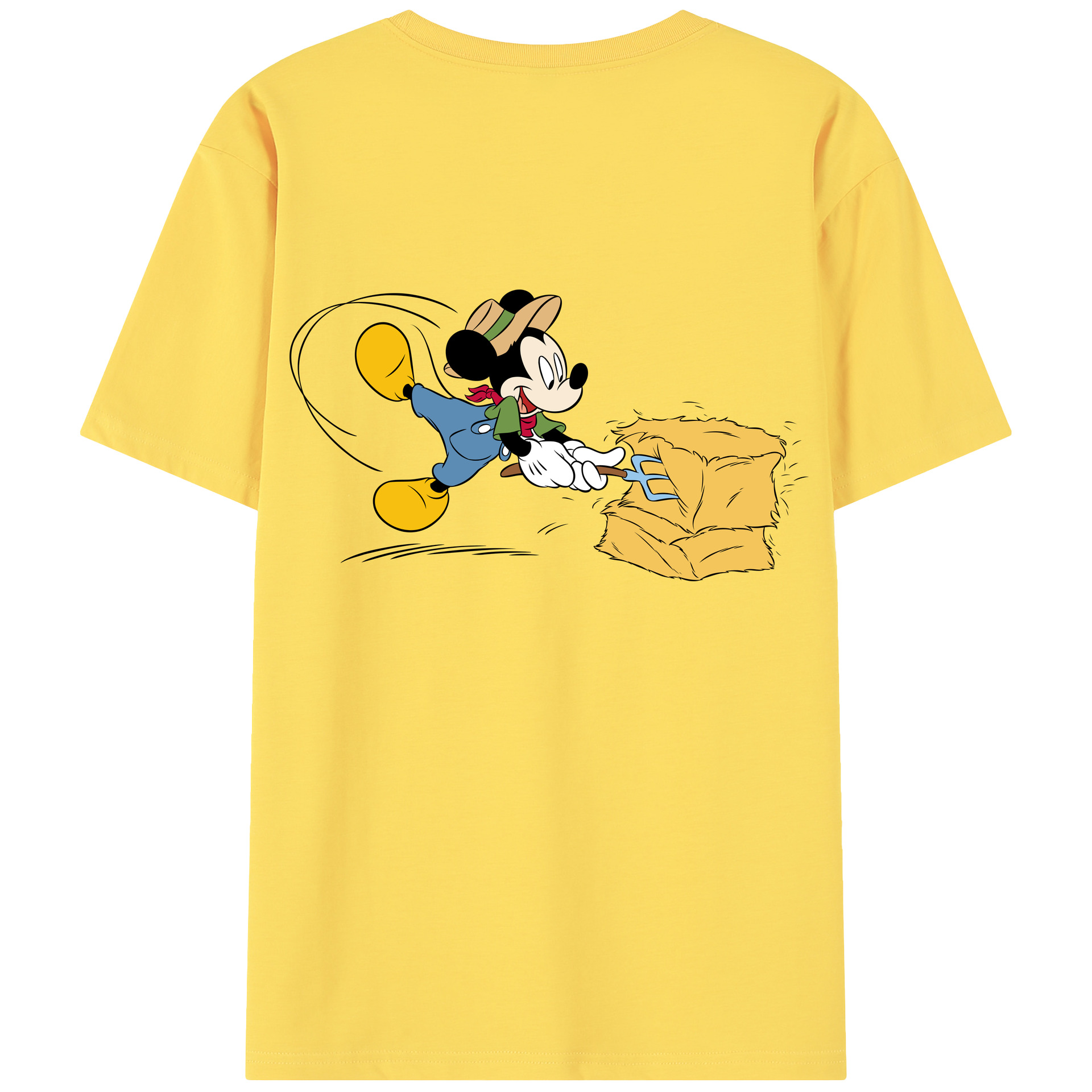 （画像用） ミッキーマウス Mickey Mouse 綿100％半袖Tシャツ（背面プリント）
