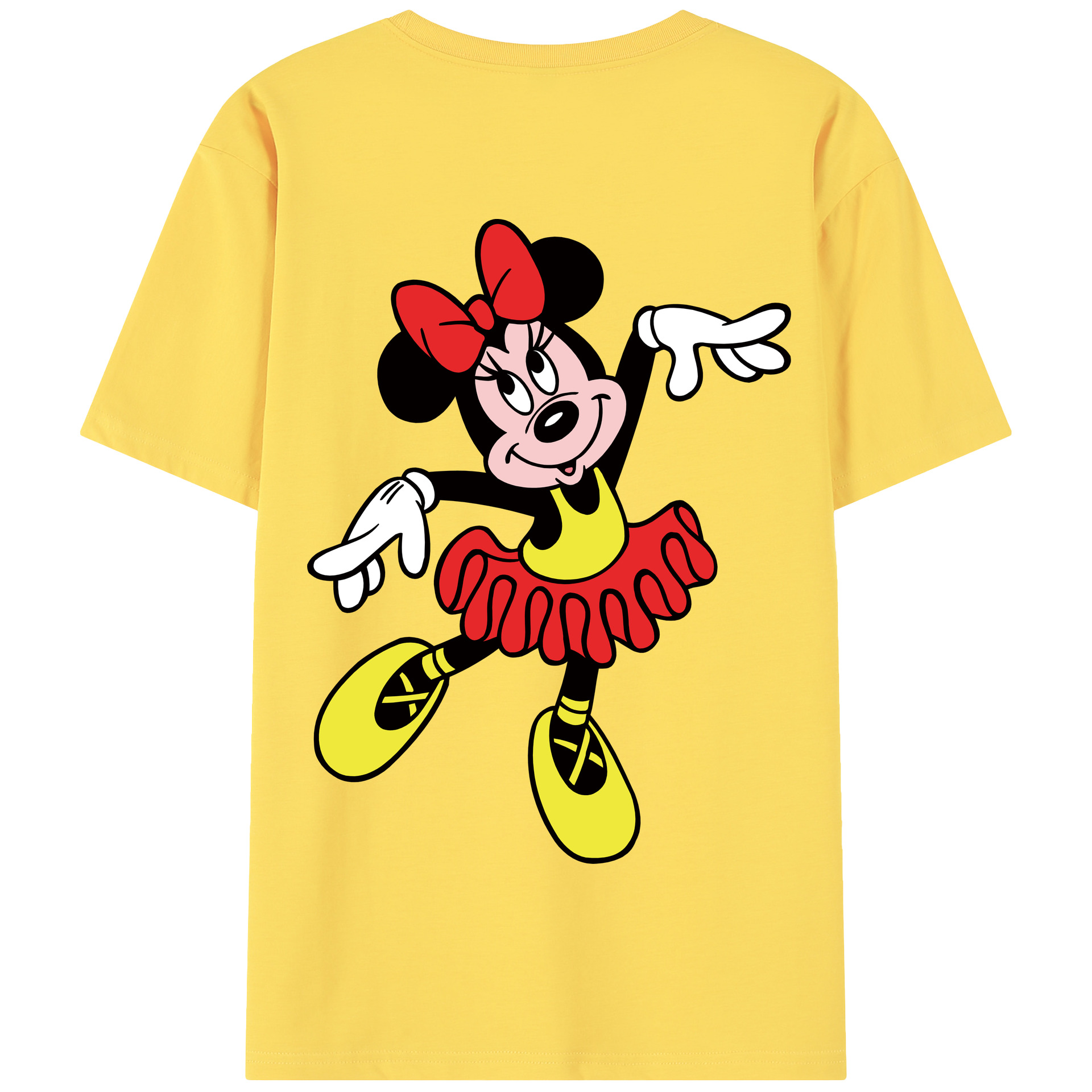 （画像用） ミッキーマウス Mickey Mouse 綿100％半袖Tシャツ（背面プリント）