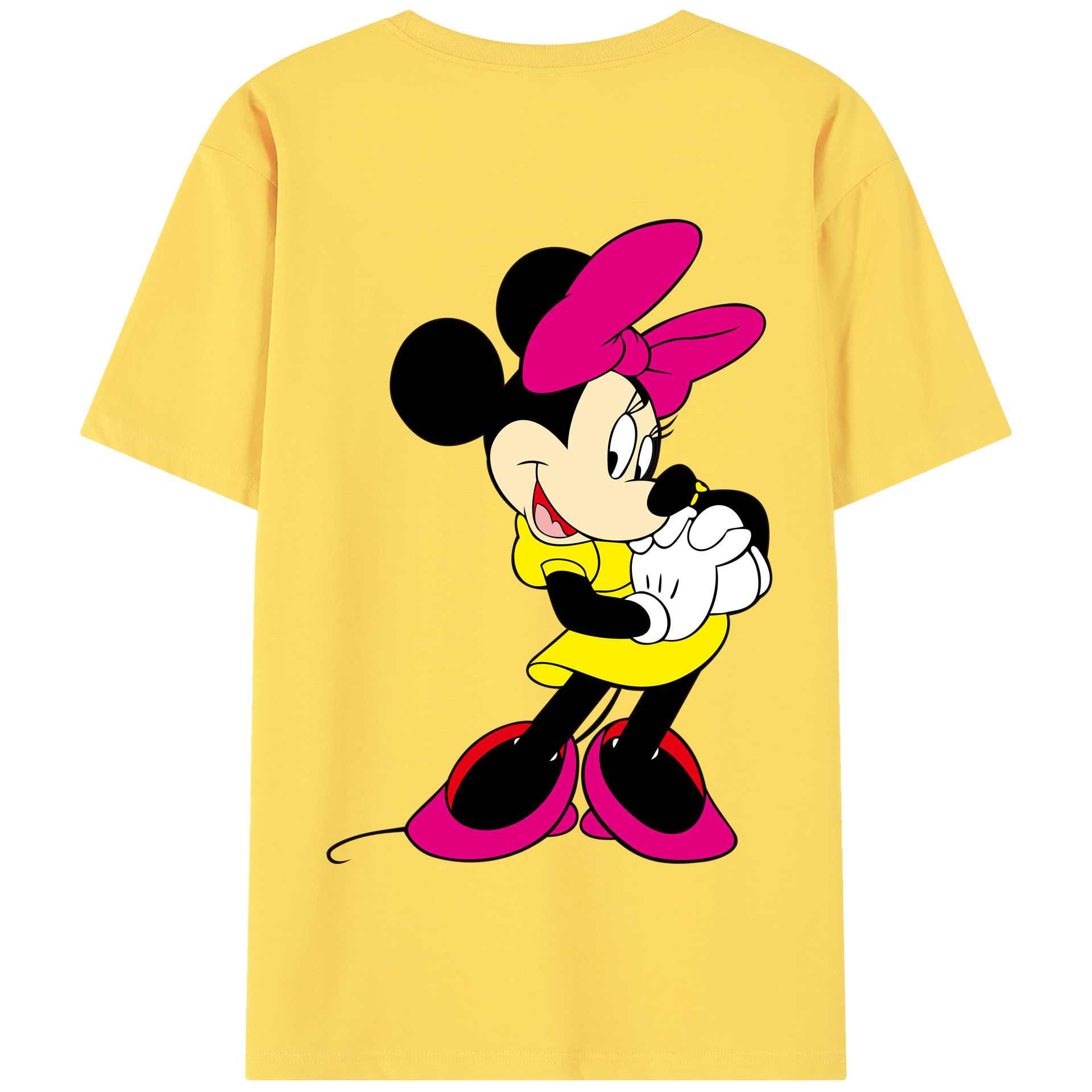 （画像用） ミッキーマウス Mickey Mouse 綿100％半袖Tシャツ（背面プリント）