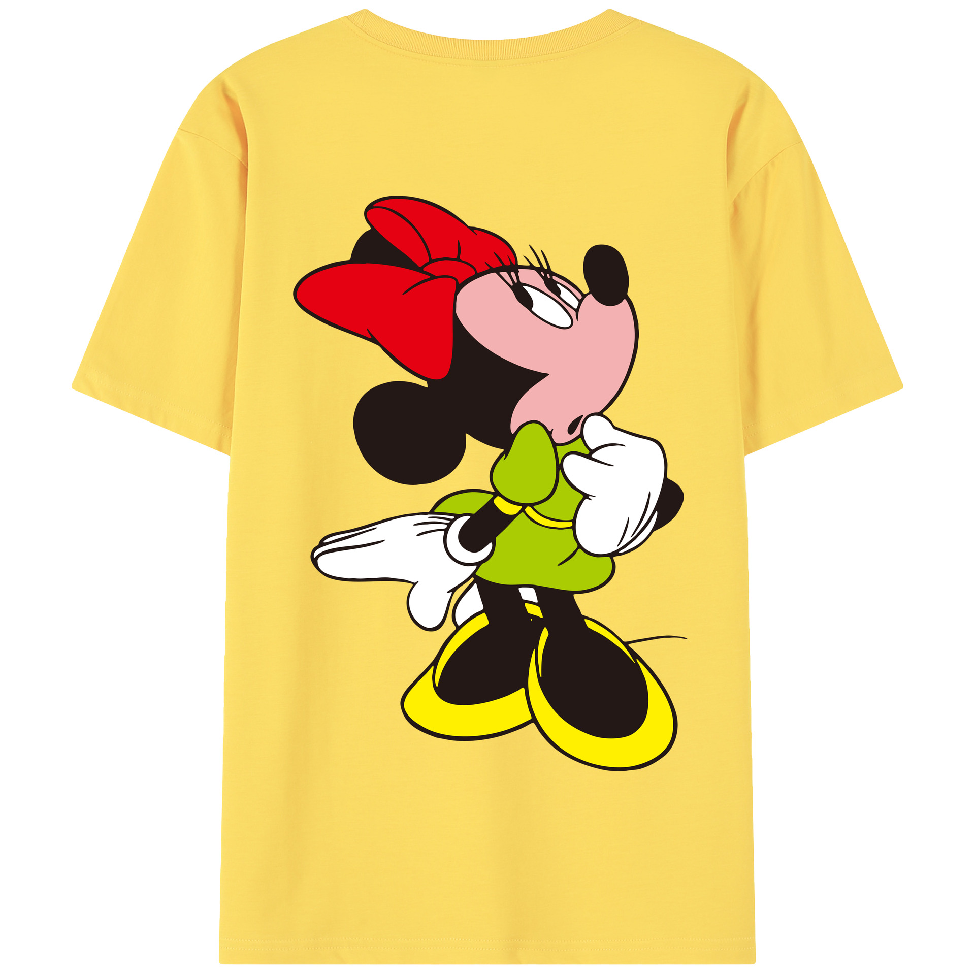 （画像用） ミッキーマウス Mickey Mouse 綿100％半袖Tシャツ（背面プリント）