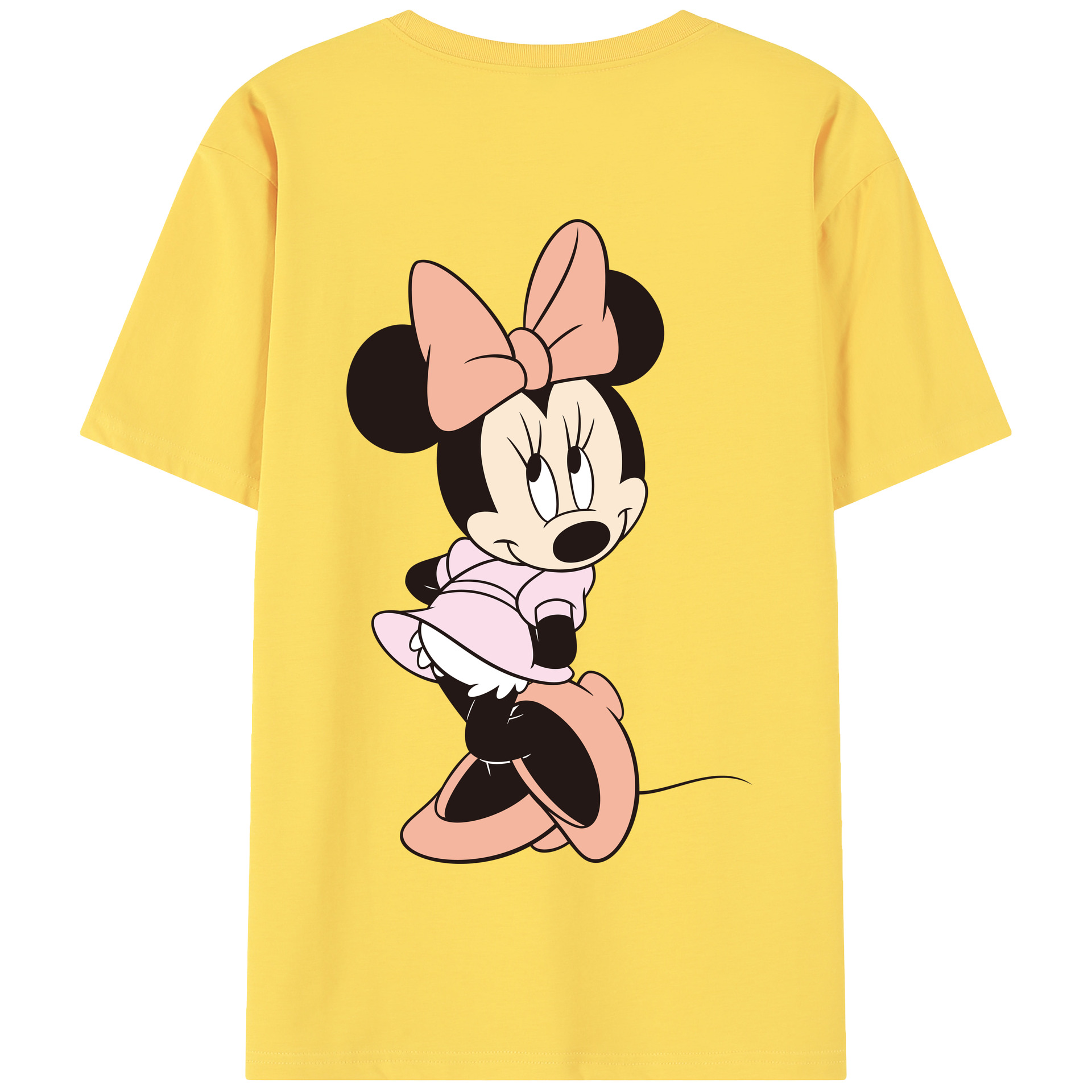 （画像用） ミッキーマウス Mickey Mouse 綿100％半袖Tシャツ（背面プリント）