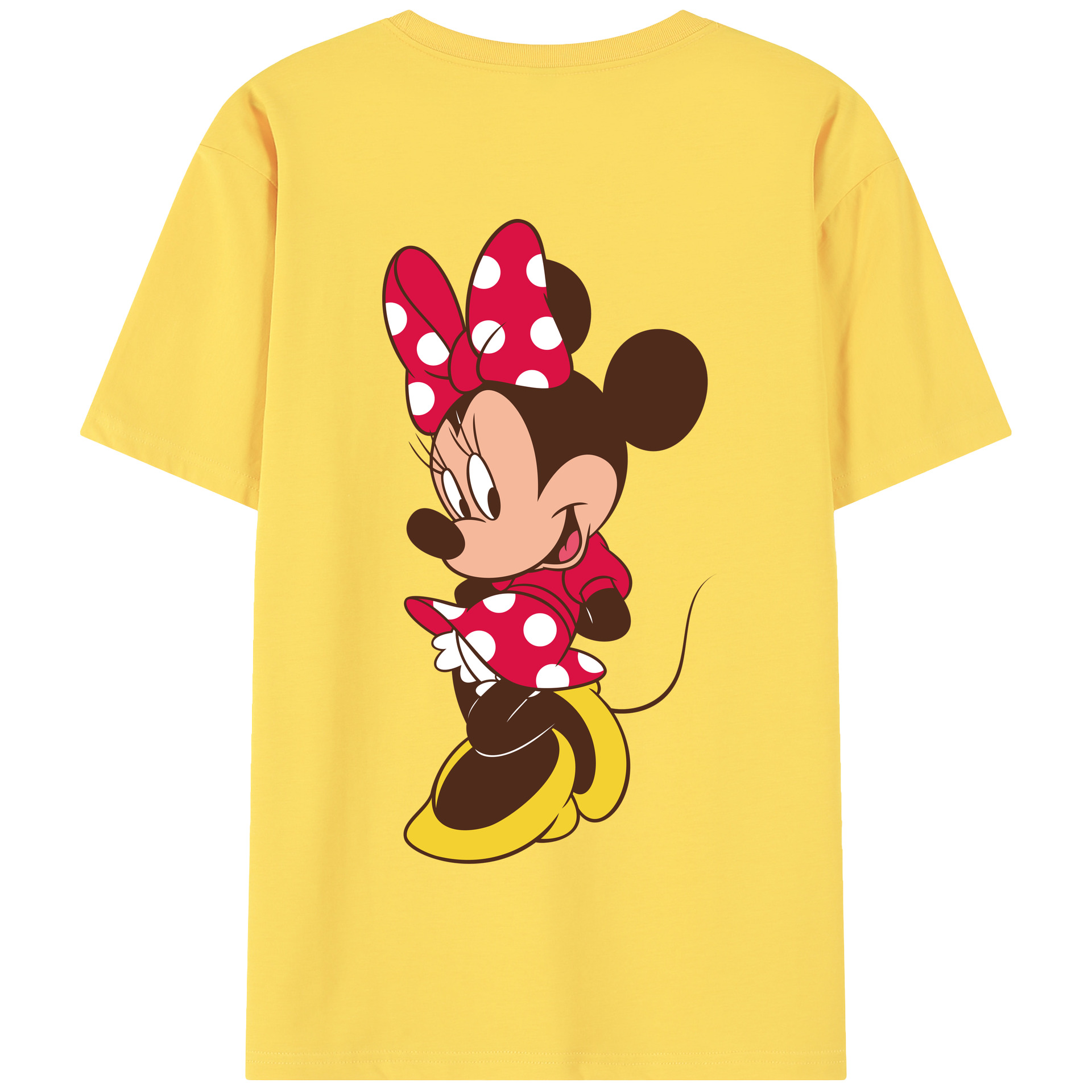 （画像用） ミッキーマウス Mickey Mouse 綿100％半袖Tシャツ（背面プリント）