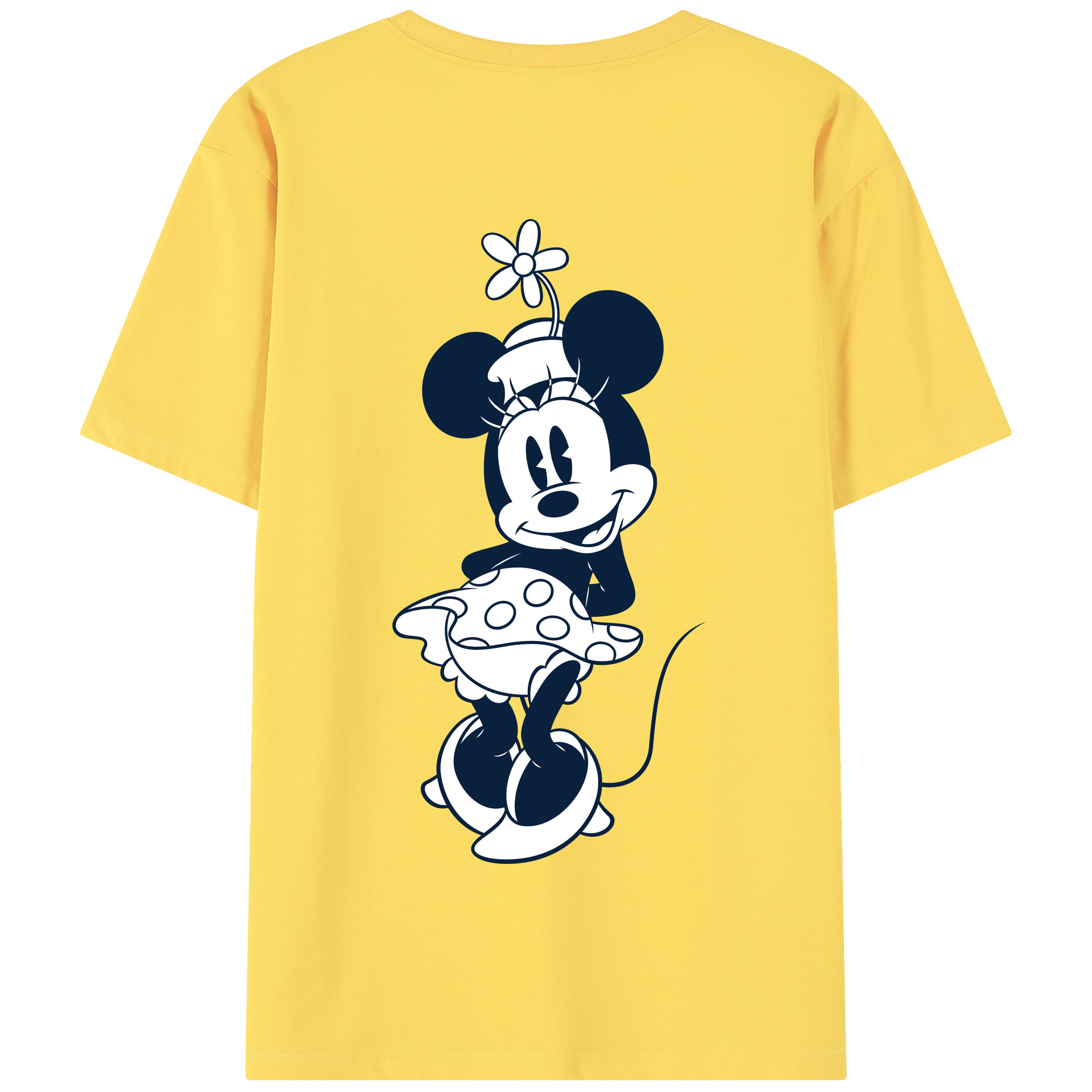 （画像用） ミッキーマウス Mickey Mouse 綿100％半袖Tシャツ（背面プリント）