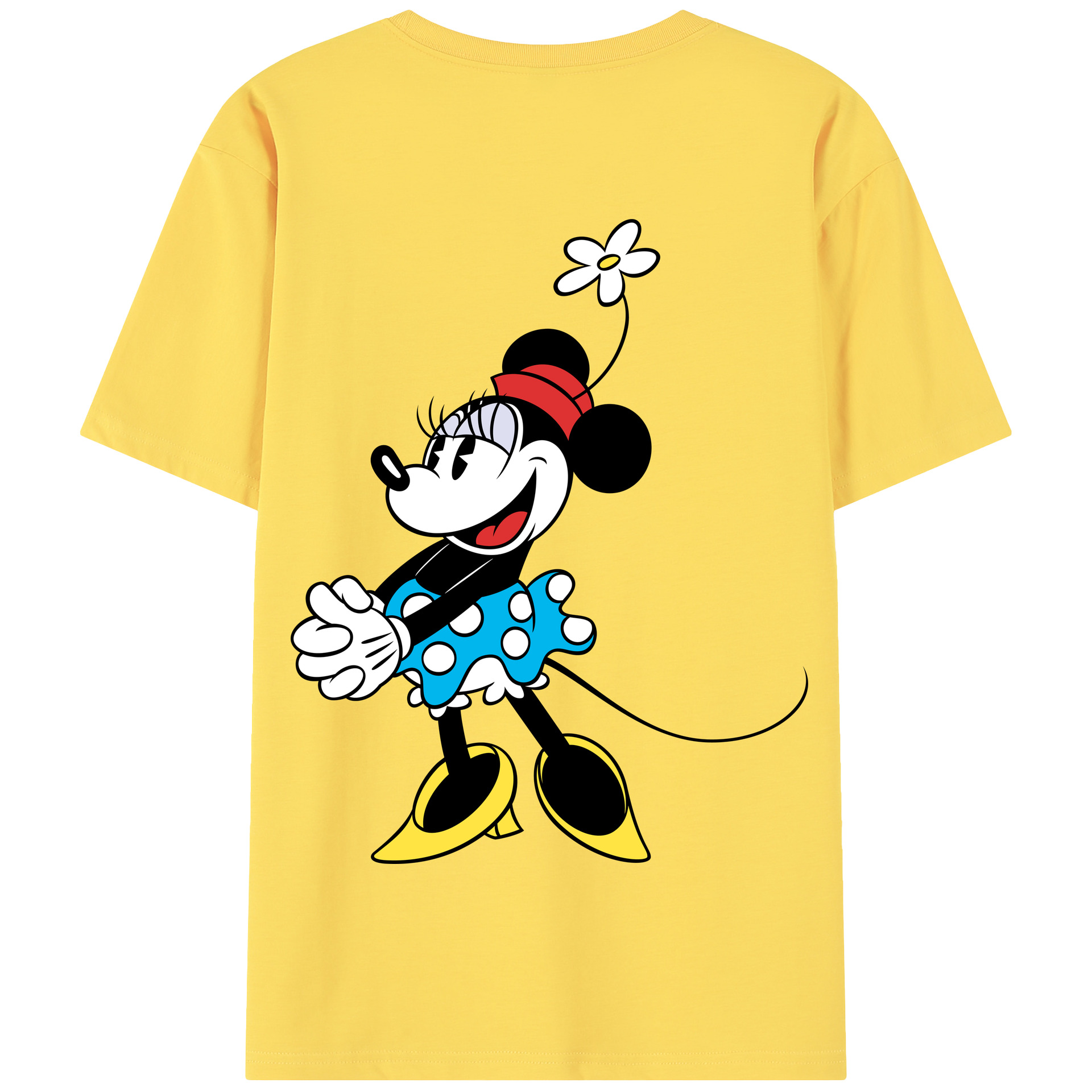 （画像用） ミッキーマウス Mickey Mouse 綿100％半袖Tシャツ（背面プリント）