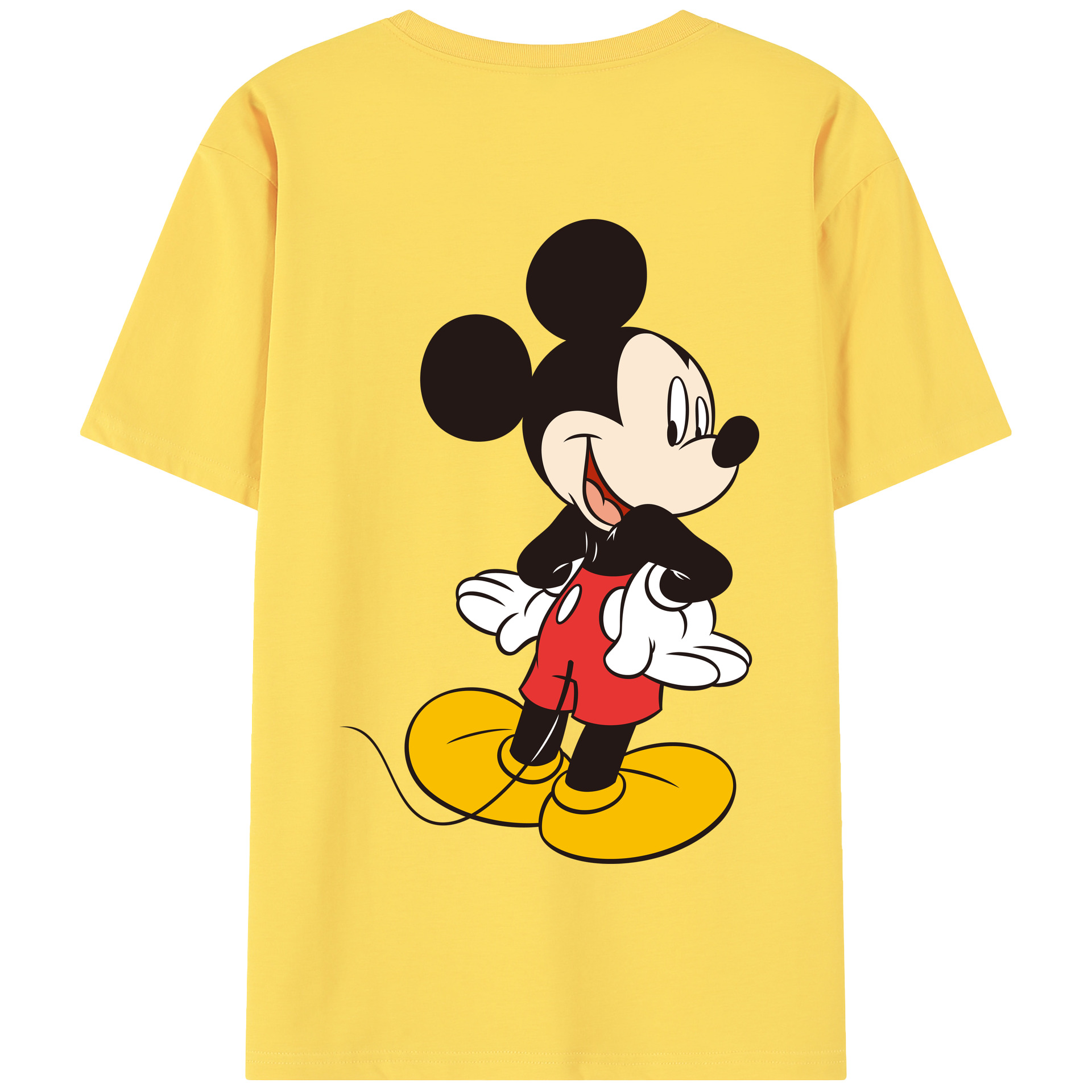 （画像用） ミッキーマウス Mickey Mouse 綿100％半袖Tシャツ（背面プリント）