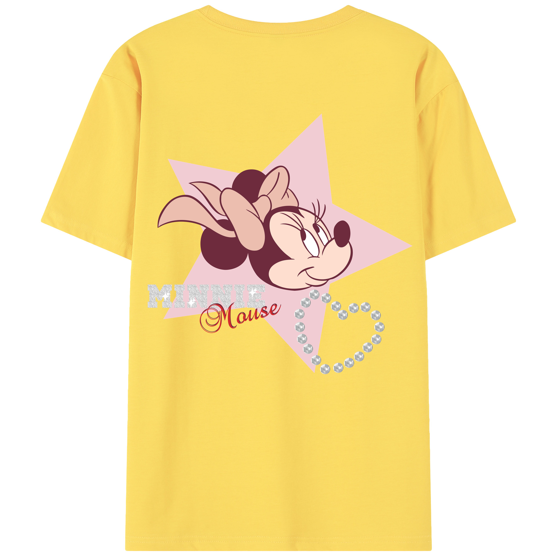 （画像用） ミッキーマウス Mickey Mouse 綿100％半袖Tシャツ（背面プリント）