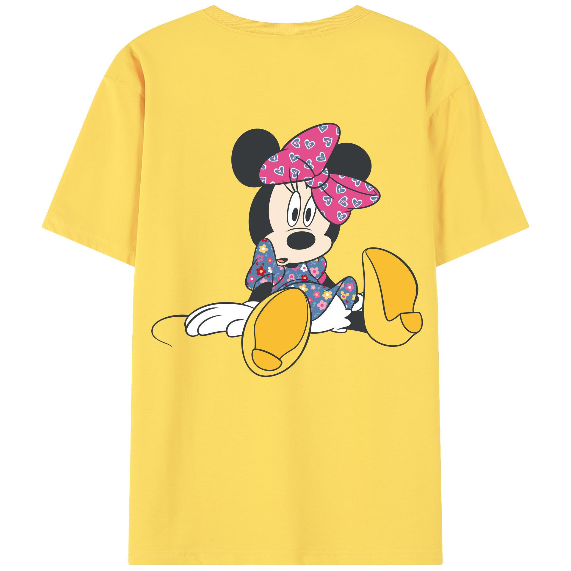 （画像用） ミッキーマウス Mickey Mouse 綿100％半袖Tシャツ（背面プリント）