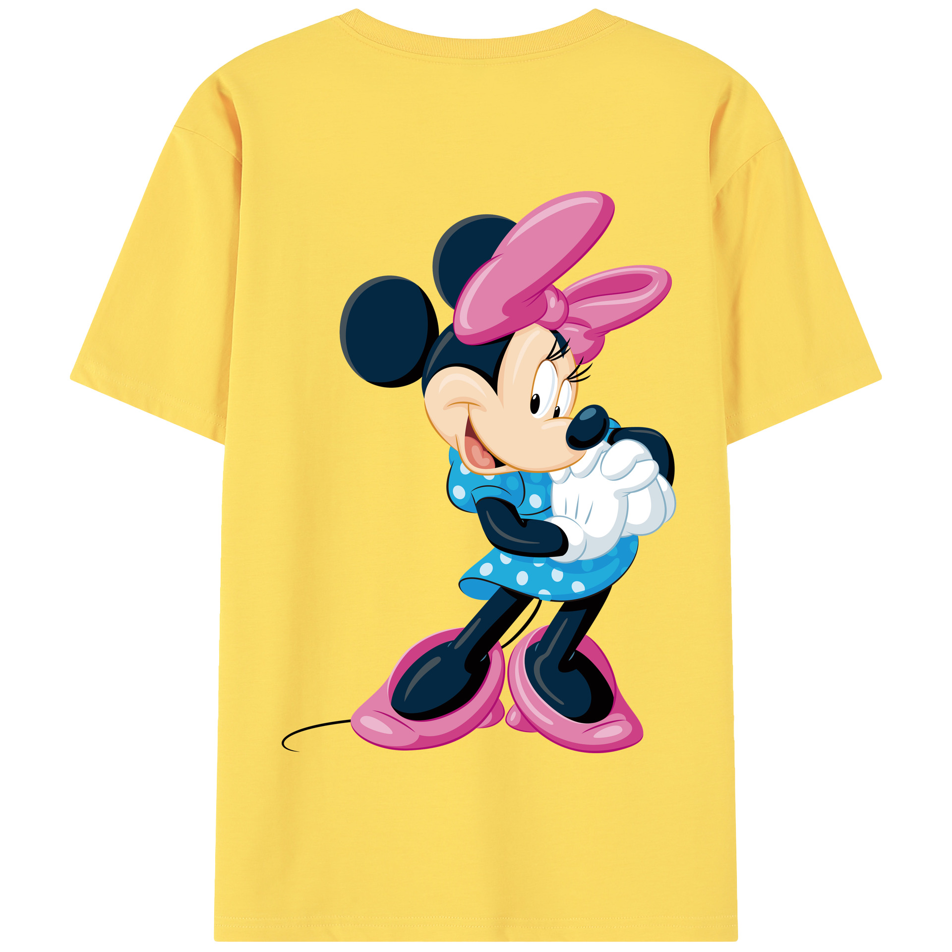 （画像用） ミッキーマウス Mickey Mouse 綿100％半袖Tシャツ（背面プリント）