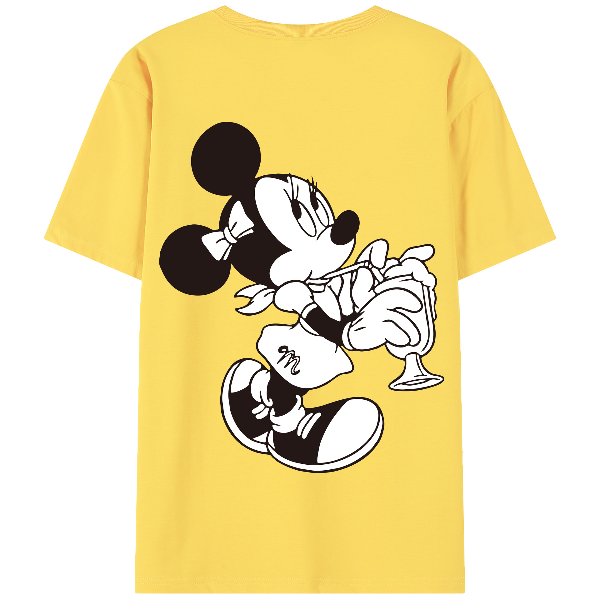 （画像用） ミッキーマウス Mickey Mouse 綿100％半袖Tシャツ（背面プリント）