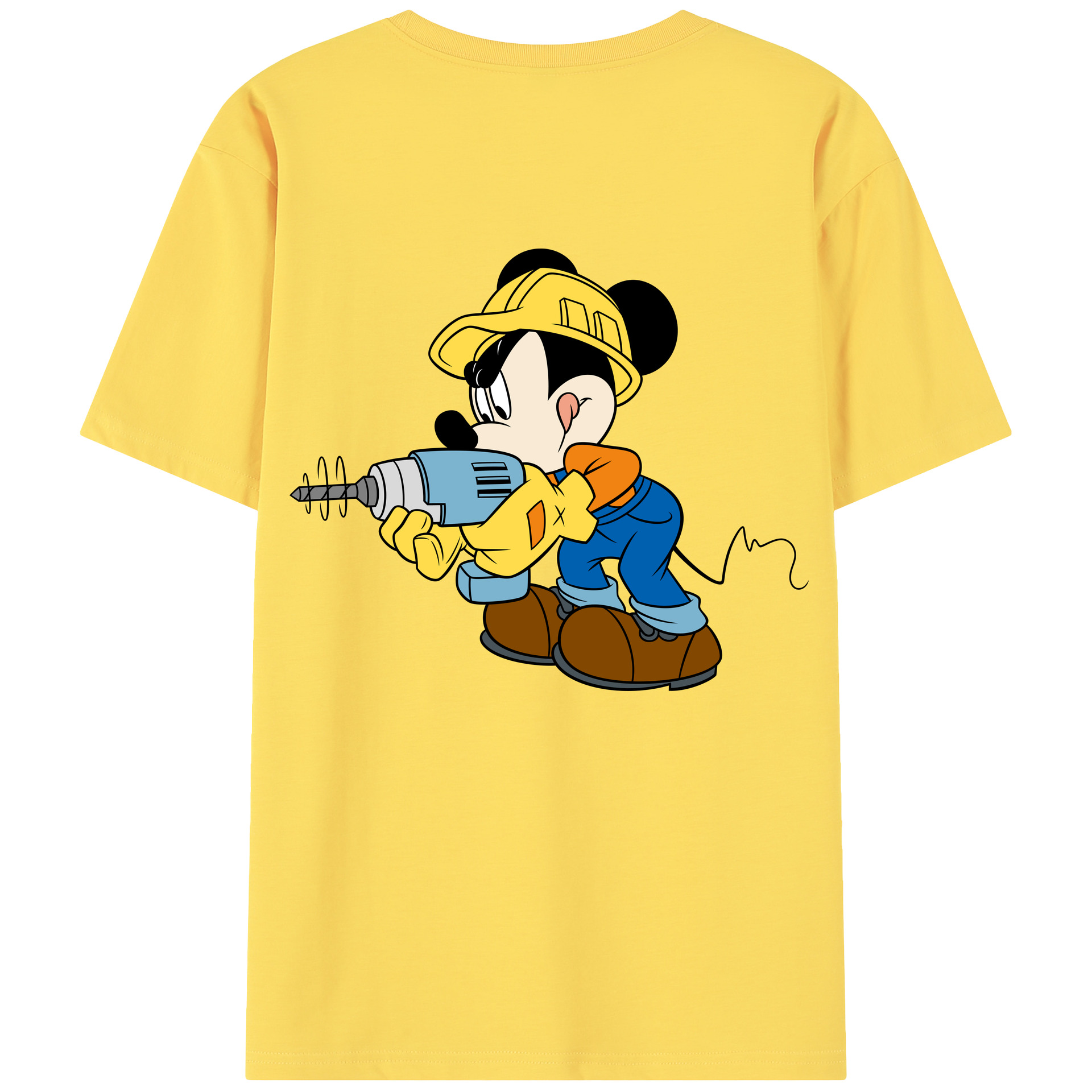 （画像用） ミッキーマウス Mickey Mouse 綿100％半袖Tシャツ（背面プリント）