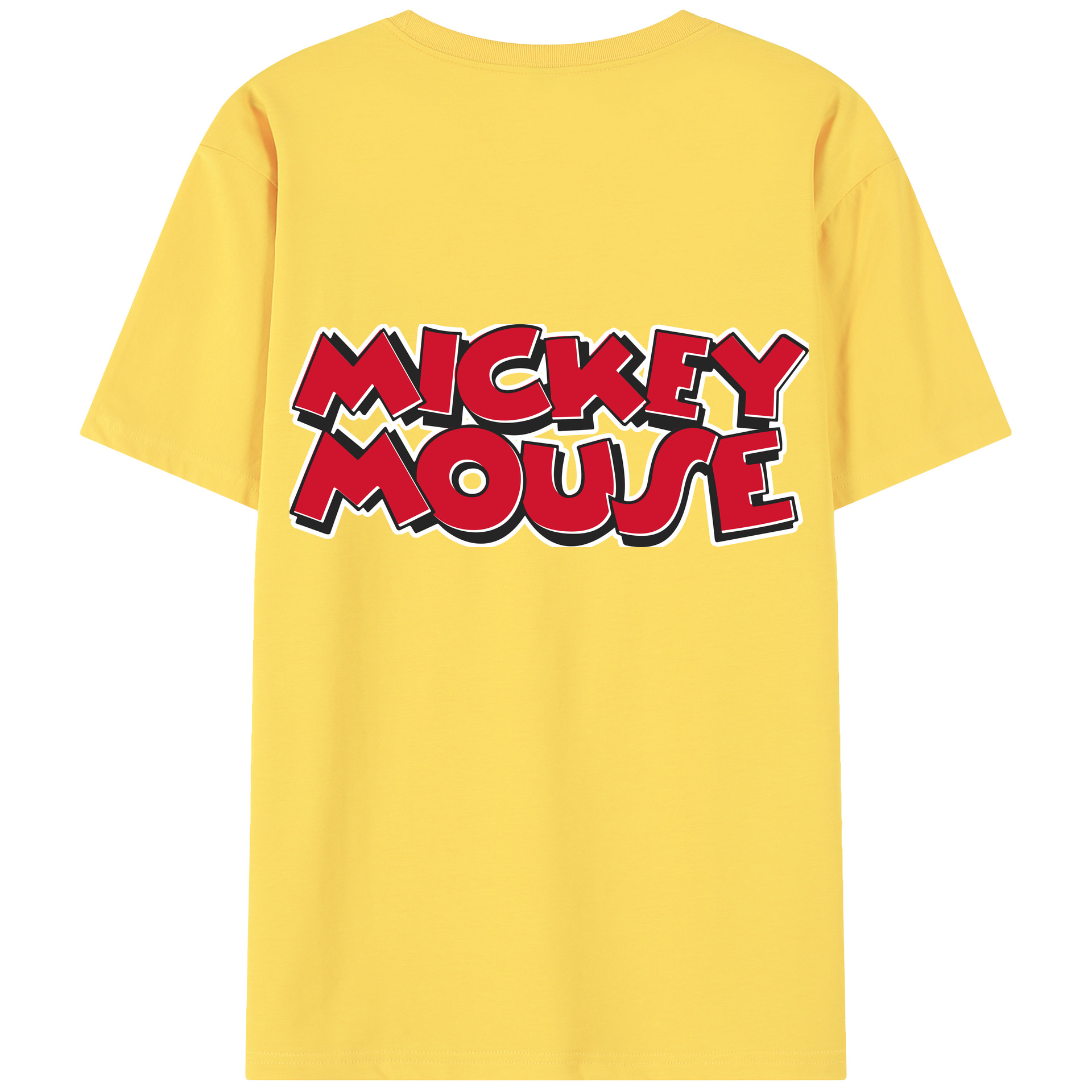 （画像用） ミッキーマウス Mickey Mouse 綿100％半袖Tシャツ（背面プリント）