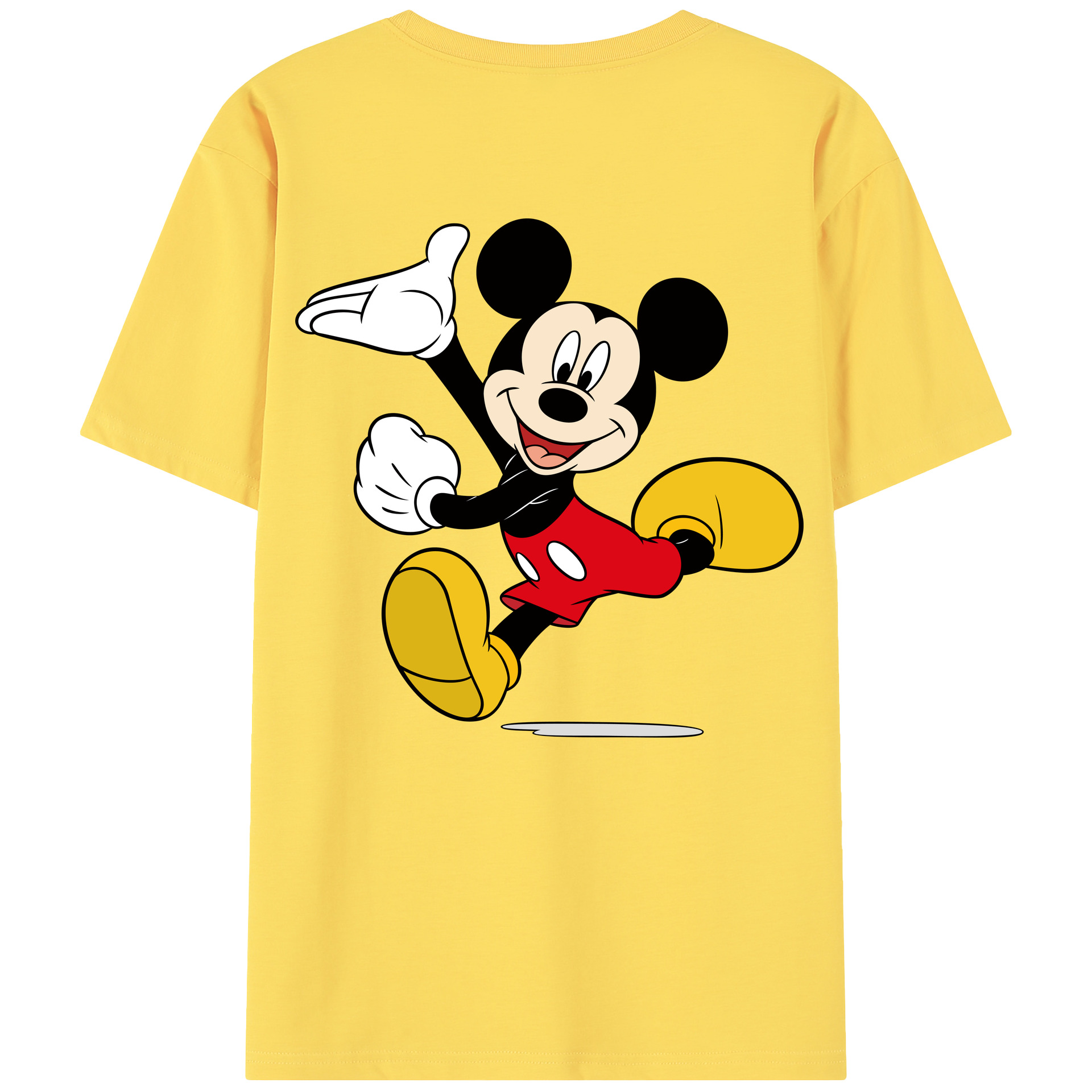 （画像用） ミッキーマウス Mickey Mouse 綿100％半袖Tシャツ（背面プリント）