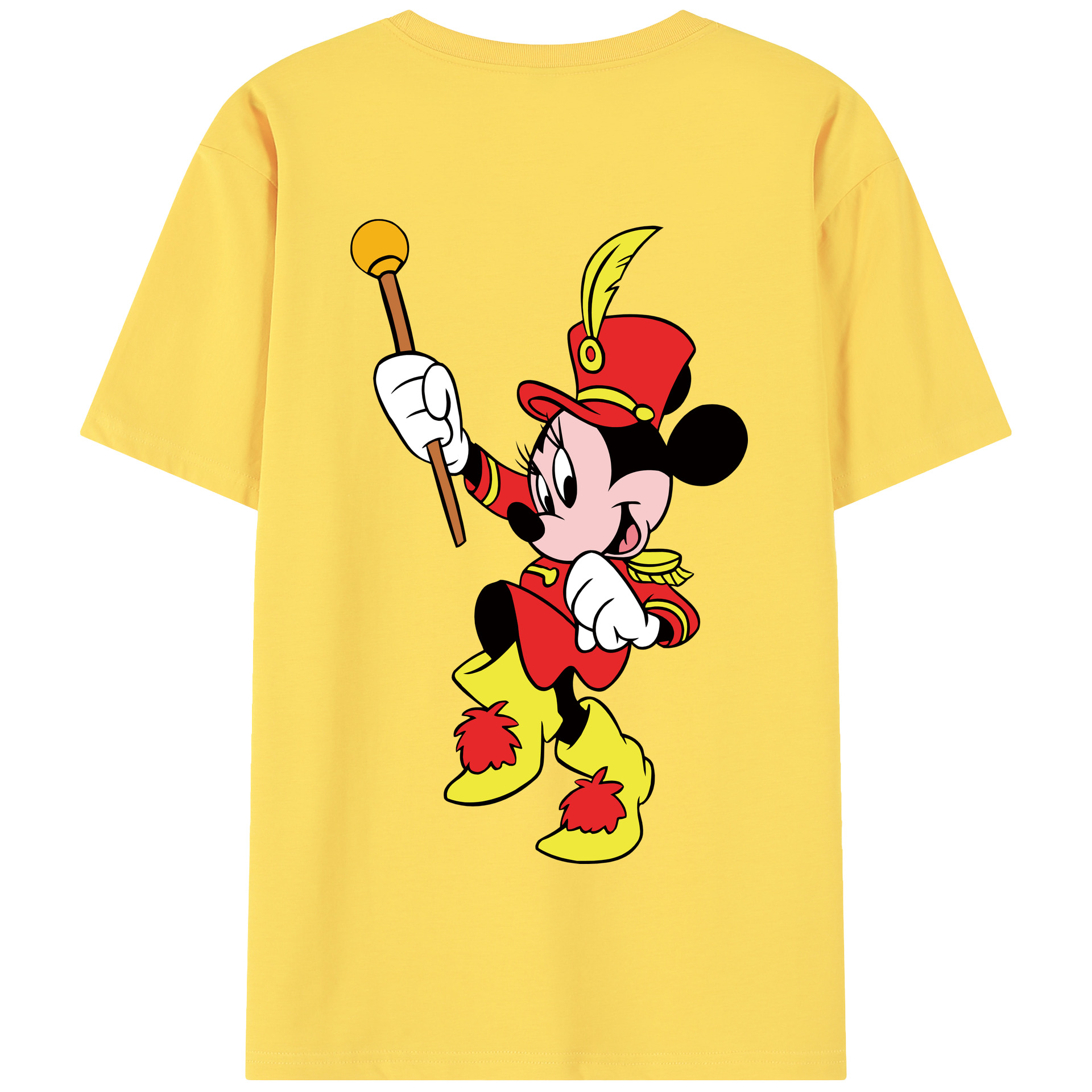 （画像用） ミッキーマウス Mickey Mouse 綿100％半袖Tシャツ（背面プリント）