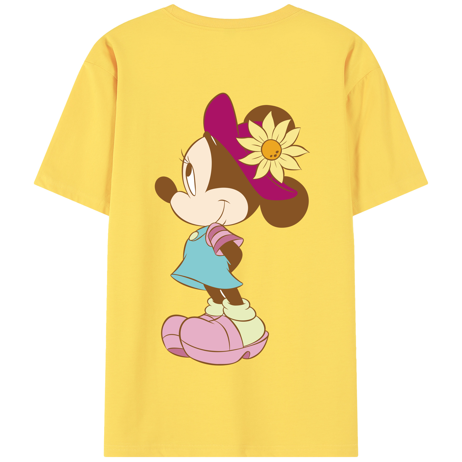 （画像用） ミッキーマウス Mickey Mouse 綿100％半袖Tシャツ（背面プリント）