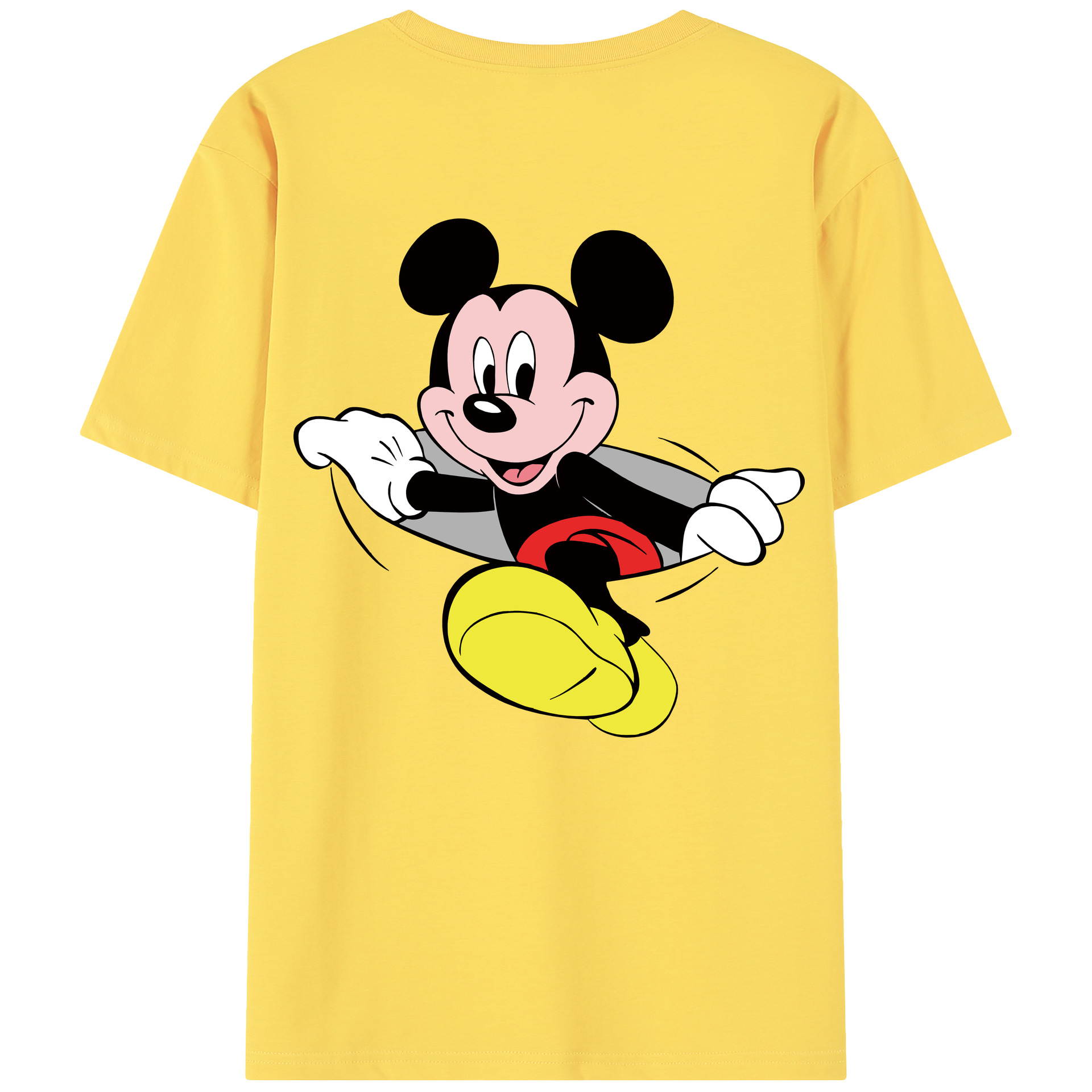 （画像用） ミッキーマウス Mickey Mouse 綿100％半袖Tシャツ（背面プリント）