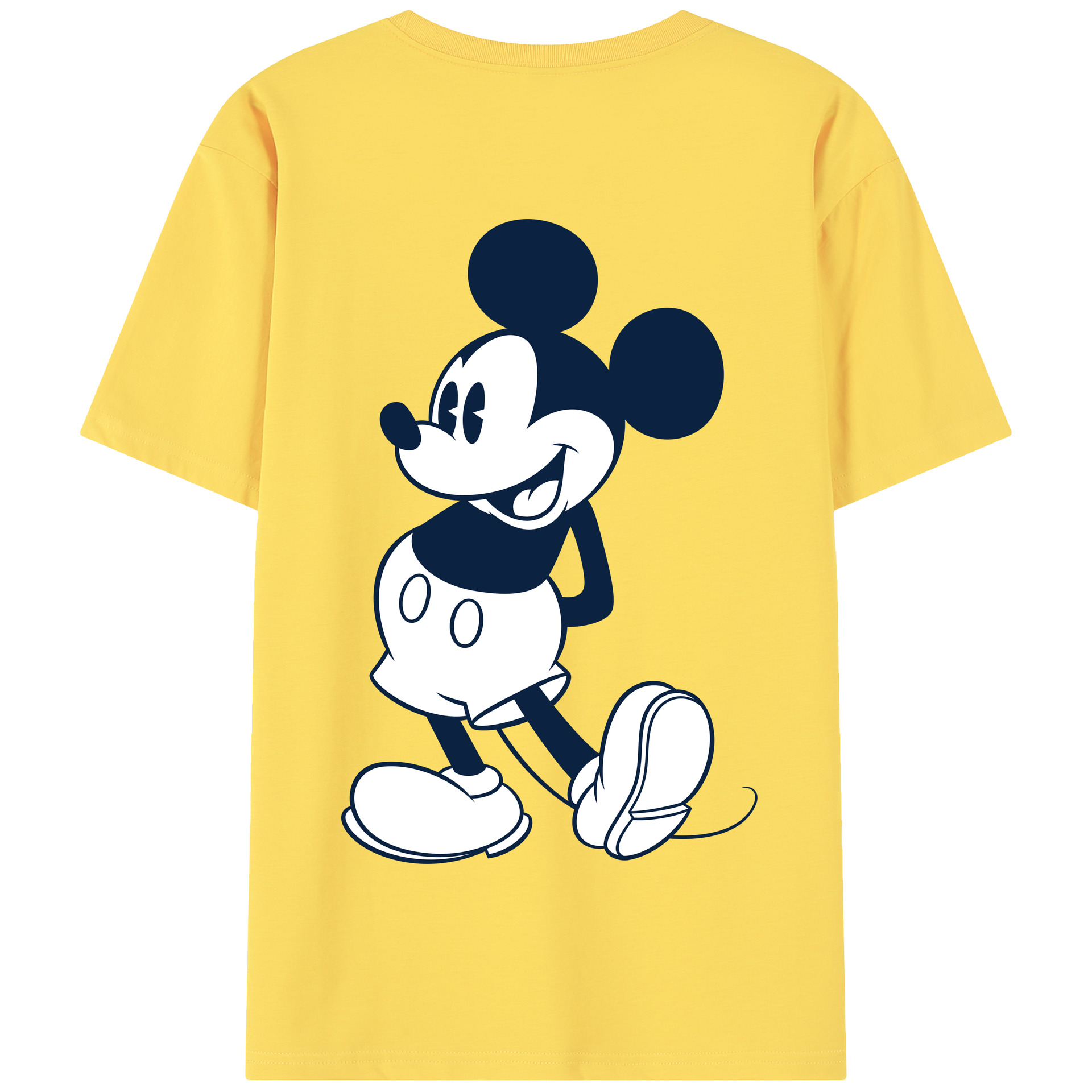 （画像用） ミッキーマウス Mickey Mouse 綿100％半袖Tシャツ（背面プリント）