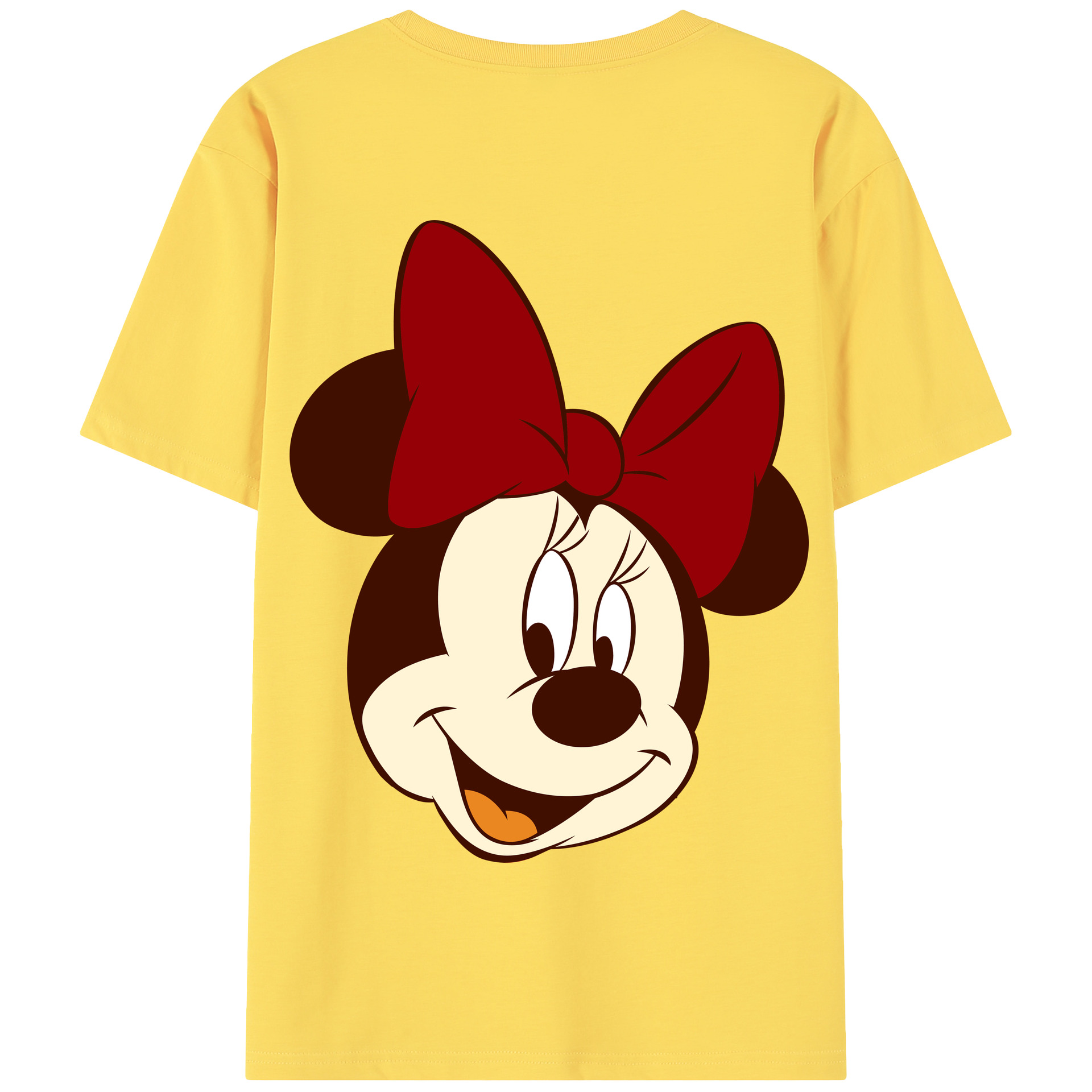 （画像用） ミッキーマウス Mickey Mouse 綿100％半袖Tシャツ（背面プリント）