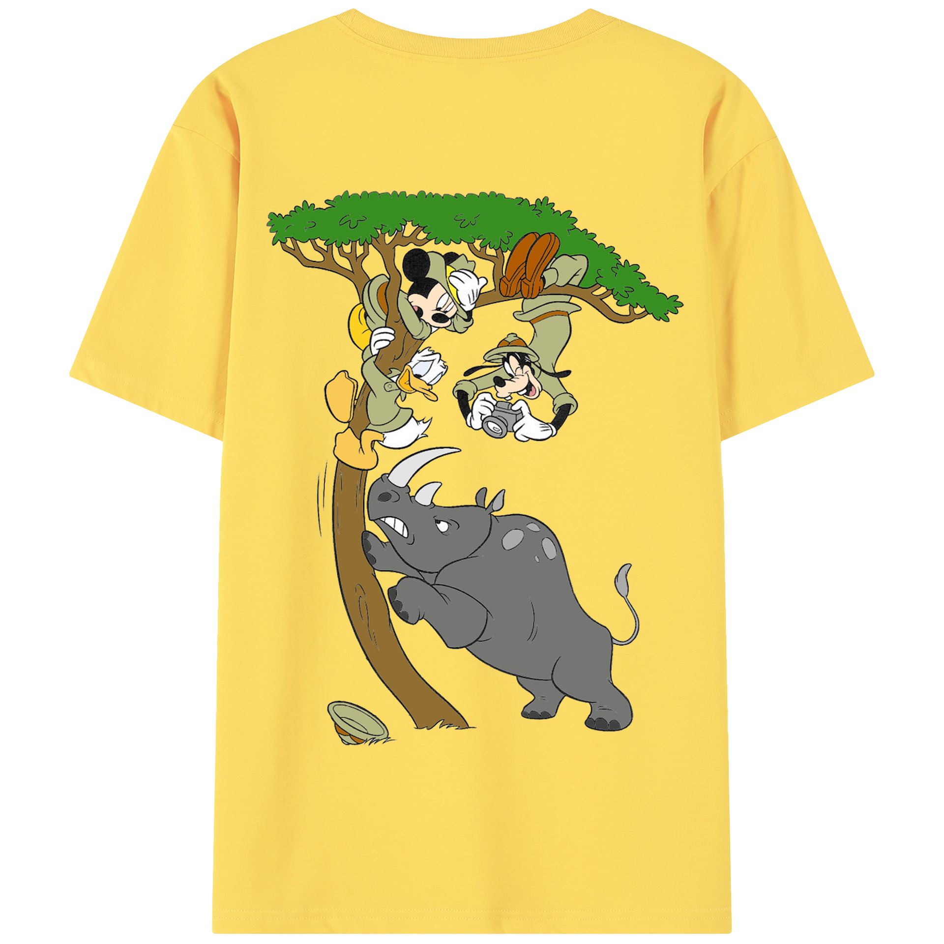 （画像用） ミッキーマウス Mickey Mouse 綿100％半袖Tシャツ（背面プリント）