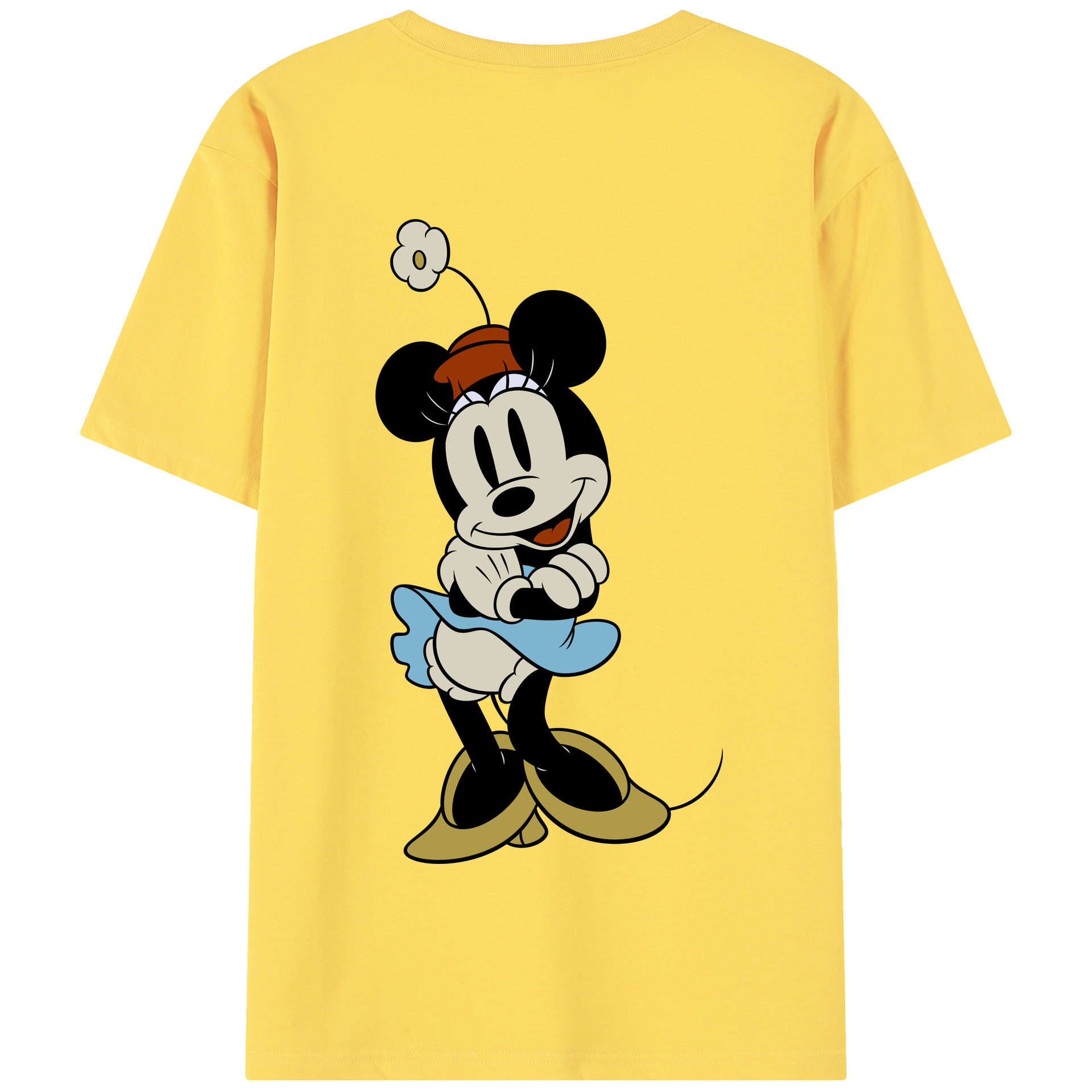 （画像用） ミッキーマウス Mickey Mouse 綿100％半袖Tシャツ（背面プリント）