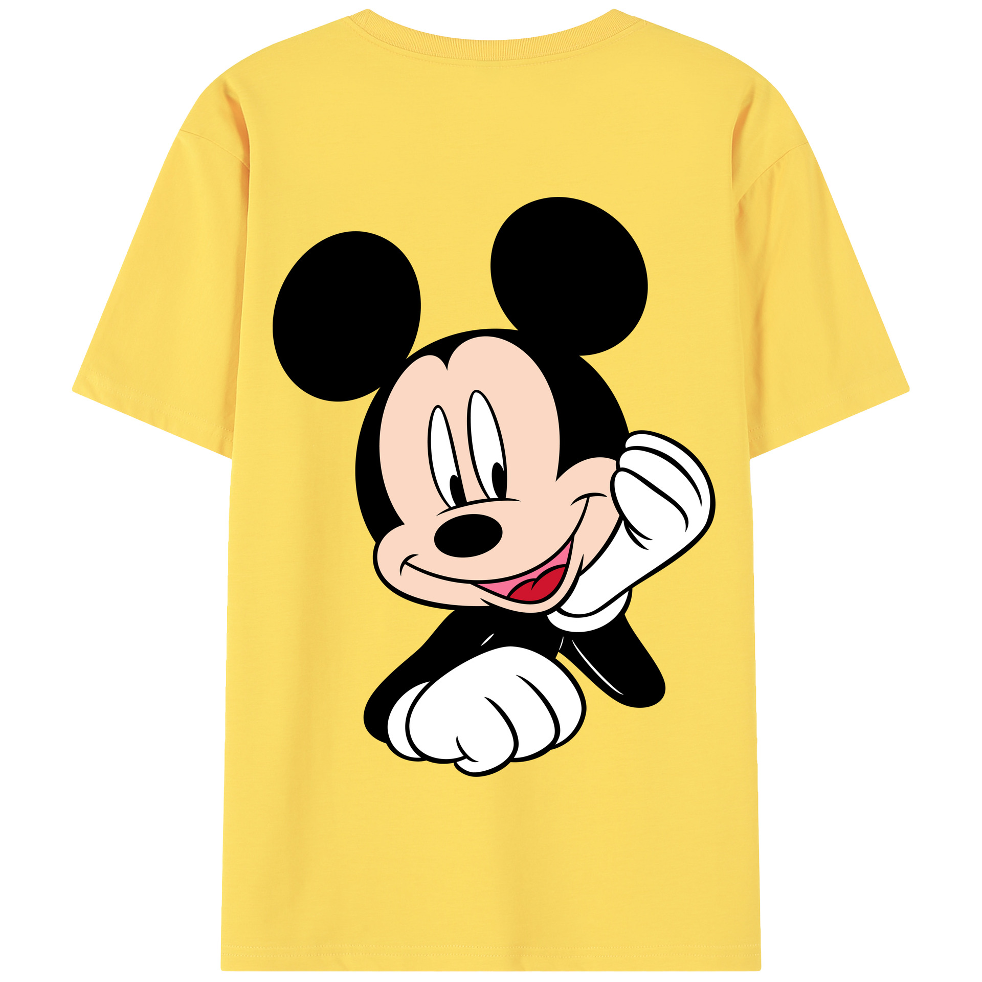 （画像用） ミッキーマウス Mickey Mouse 綿100％半袖Tシャツ（背面プリント）